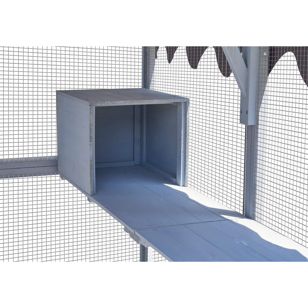 Alora Extra Large Outdoor Cat Kitten Playpen House With Platforms, And Waterproof Cover (SAK55092)