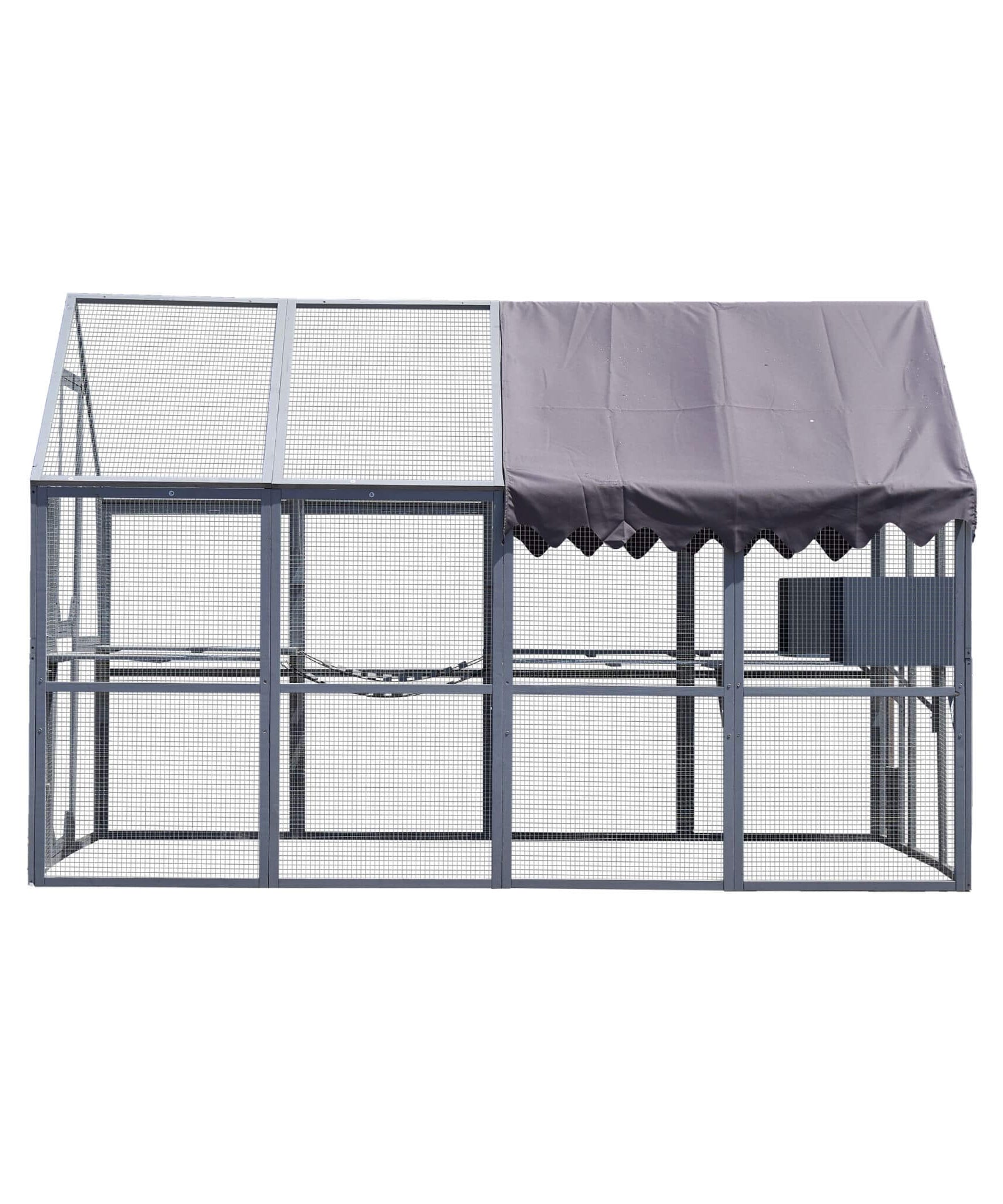Alora Extra Large Outdoor Cat Kitten Playpen House With Platforms, And Waterproof Cover (SAK55092)