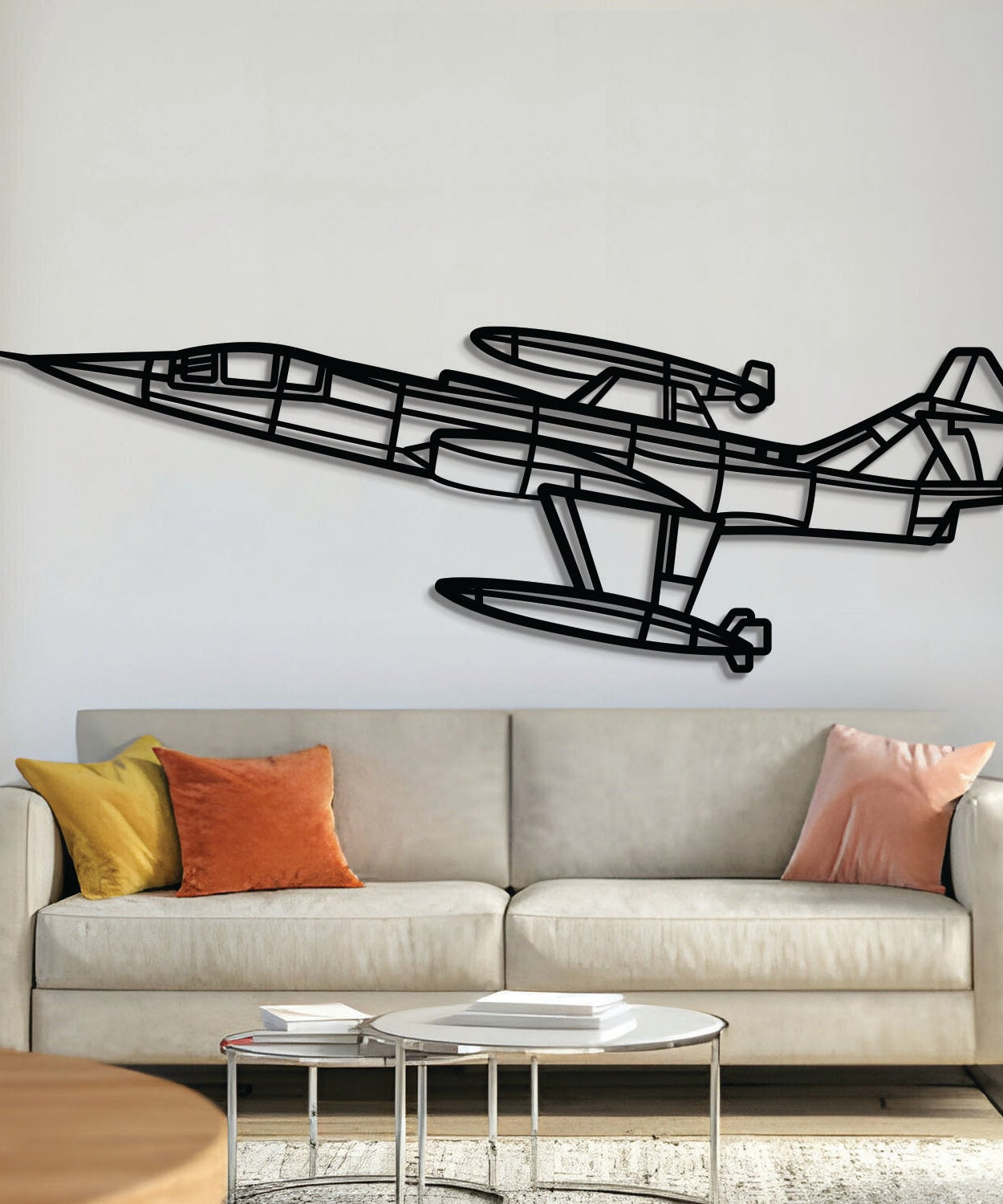 F-104G Starfighter Winkel-Metall-Wandkunst – NCP0562