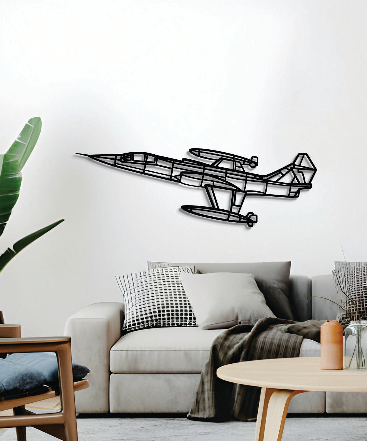 F-104G Starfighter Winkel-Metall-Wandkunst – NCP0562