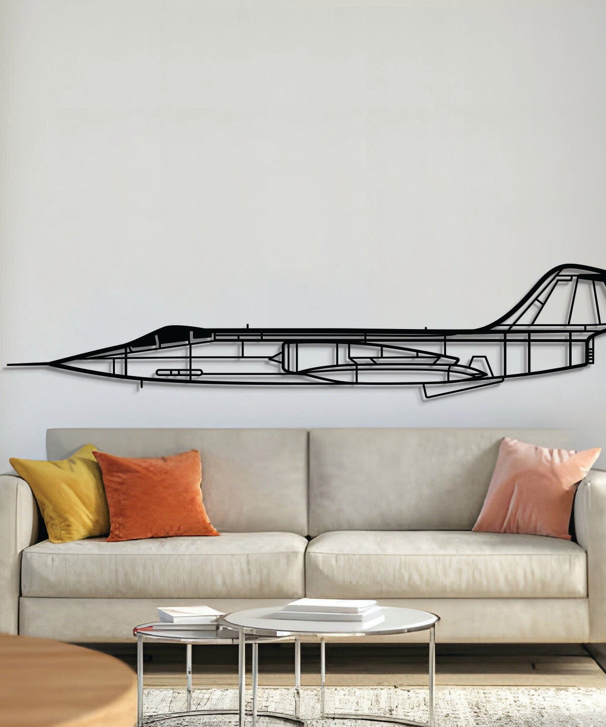 F-104G Starfighter Wandkunst aus Metall – NCP0424