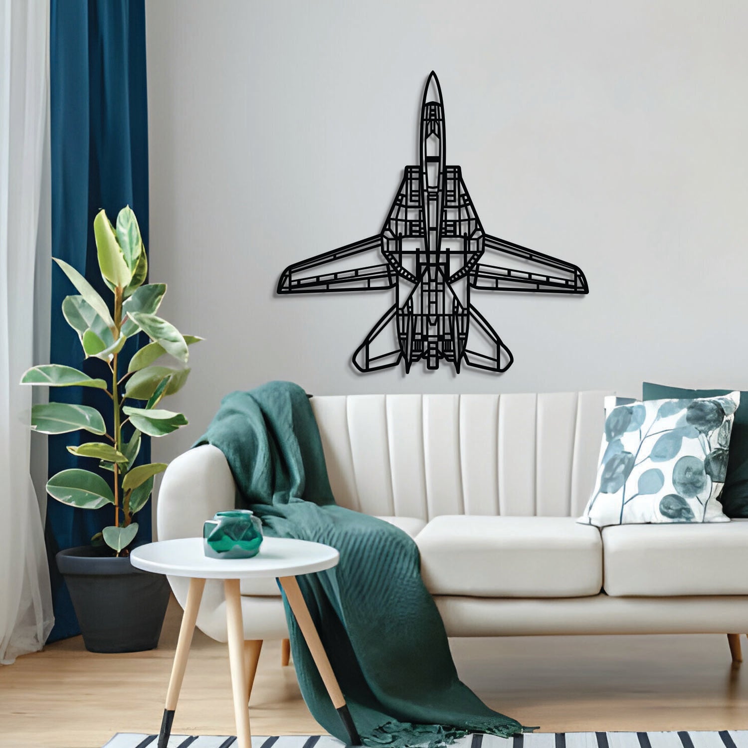 F-14D Tomcat Top Metal Flugzeug Wandbild - NCP0560