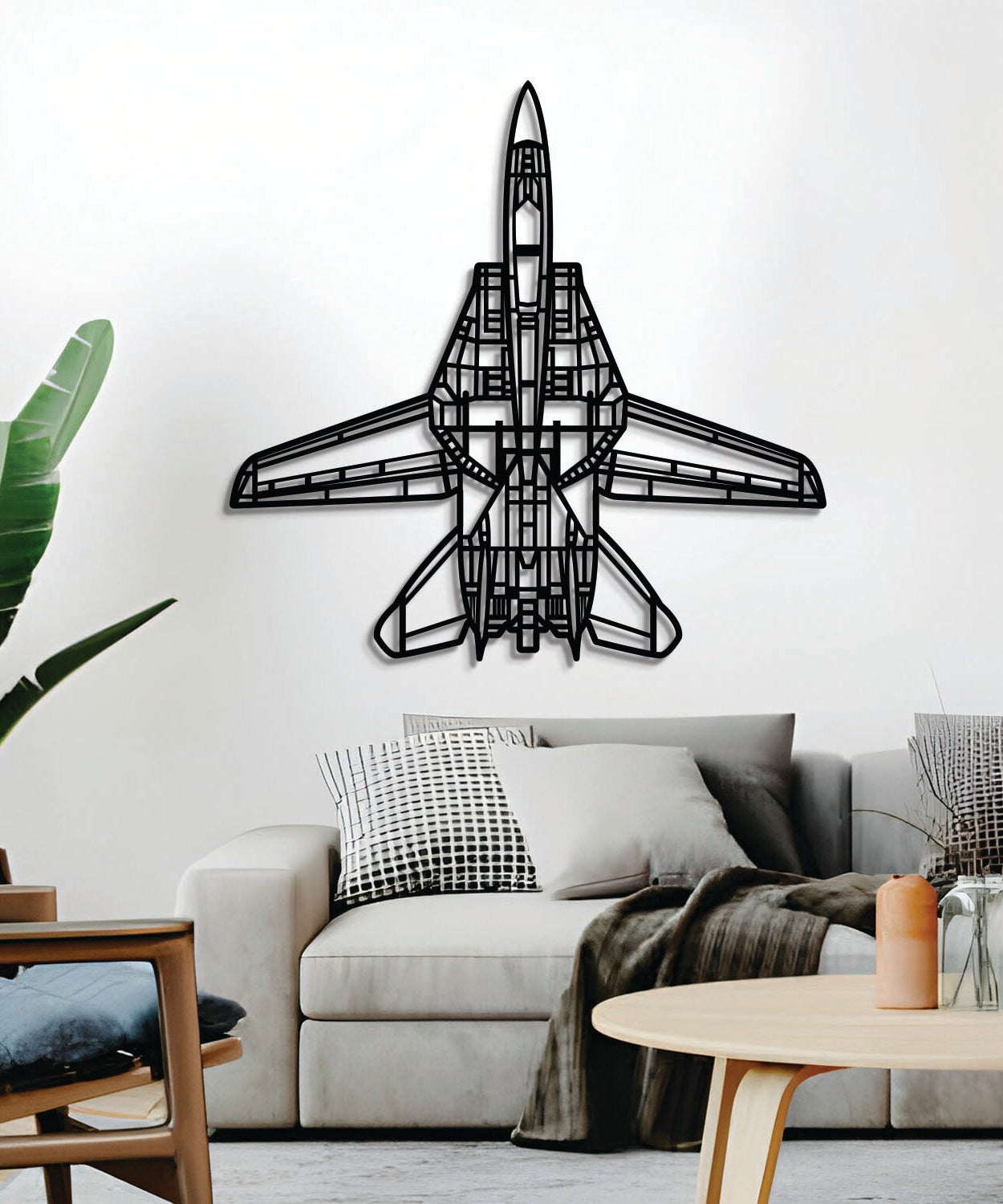 F-14D Tomcat Top Metal Flugzeug Wandbild - NCP0560