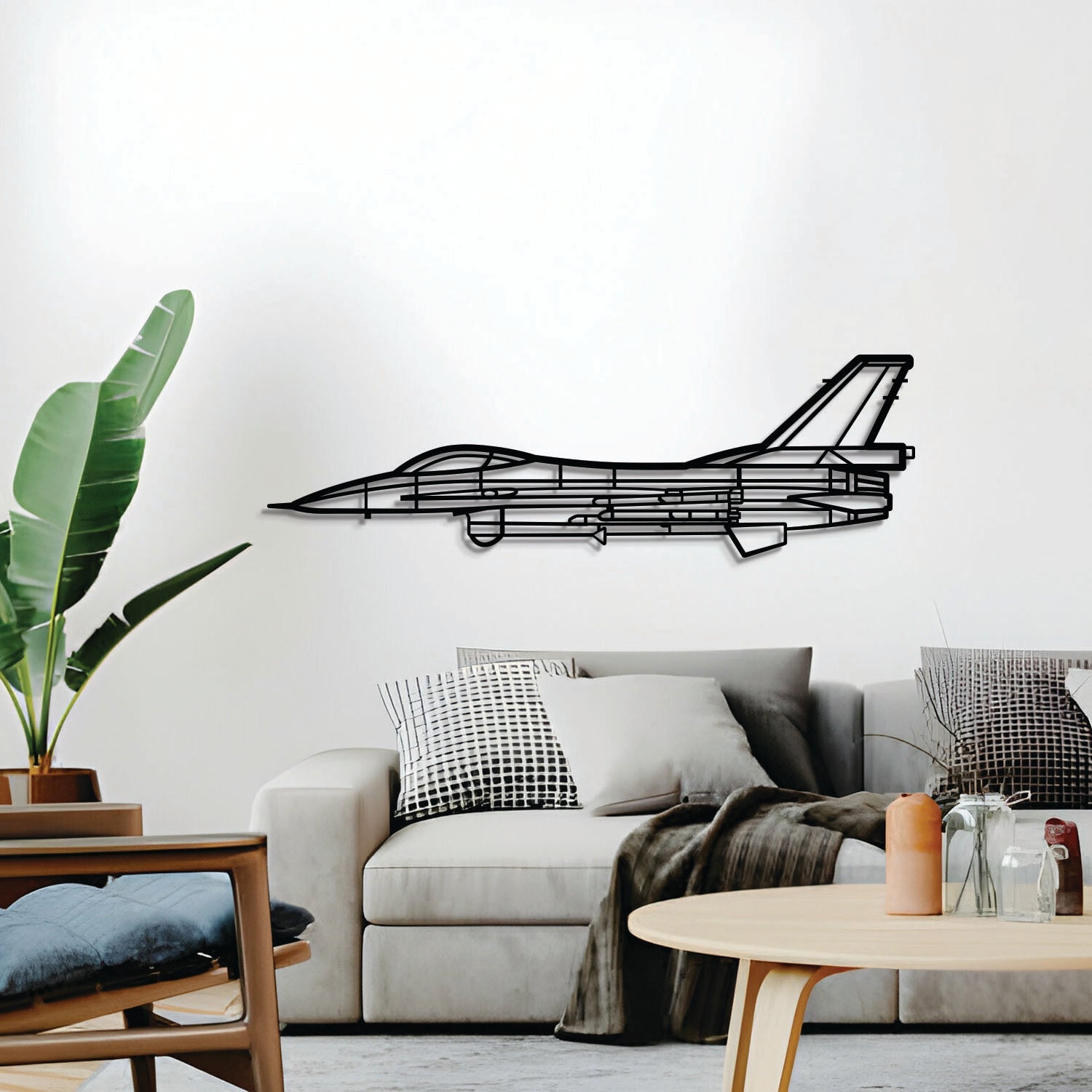 F-16A MLU Wandbild aus Metall – NCP0561