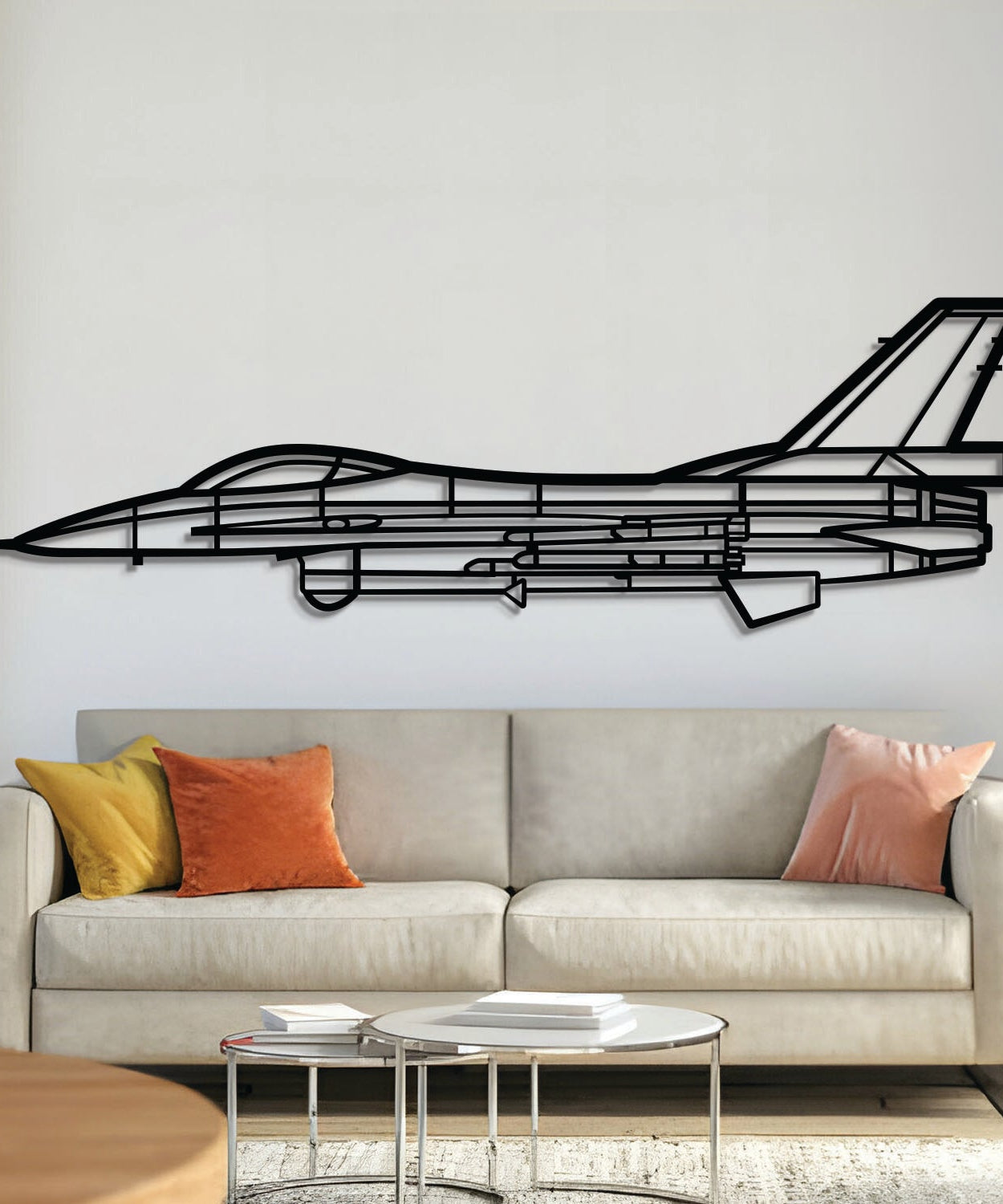 F-16A MLU Wandbild aus Metall – NCP0561