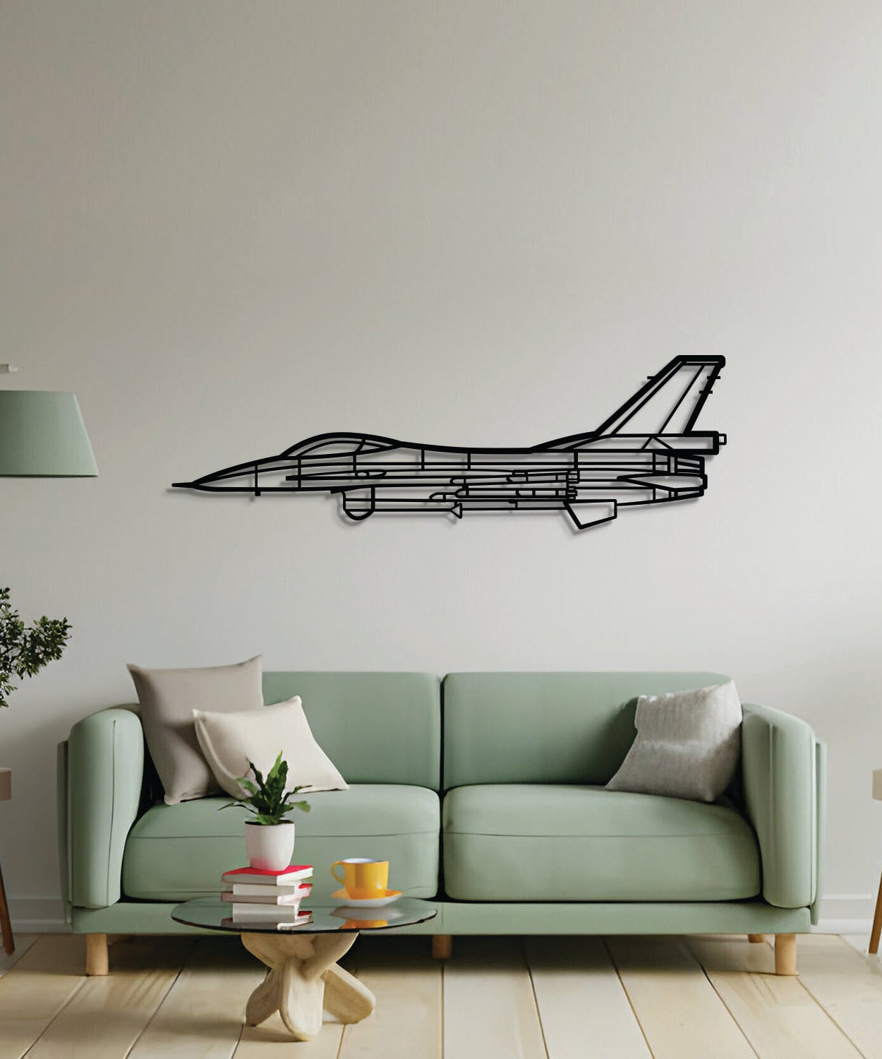 F-16A MLU Wandbild aus Metall – NCP0561