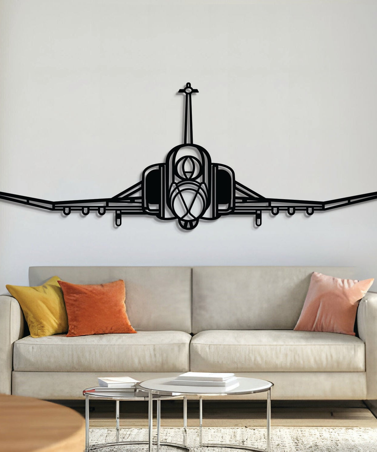F-4 Phantom Front Metallflugzeug Wandkunst - NCP0556
