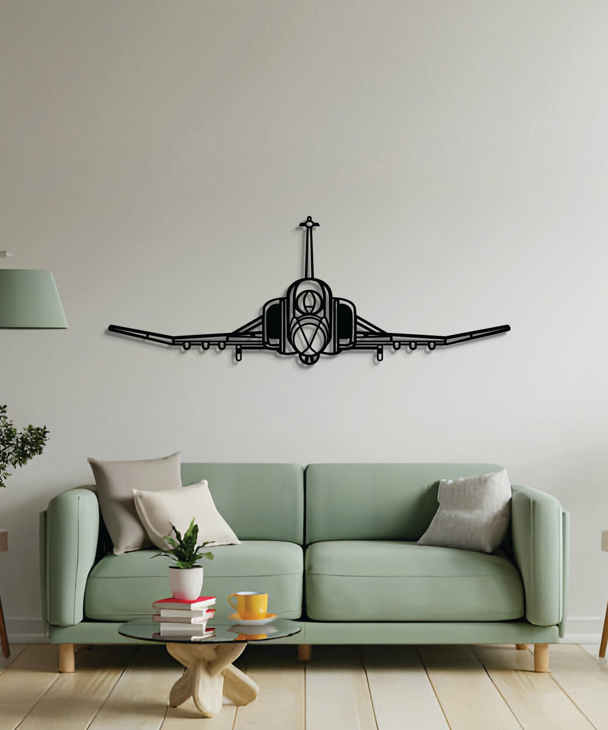 F-4 Phantom Front Metallflugzeug Wandkunst - NCP0556