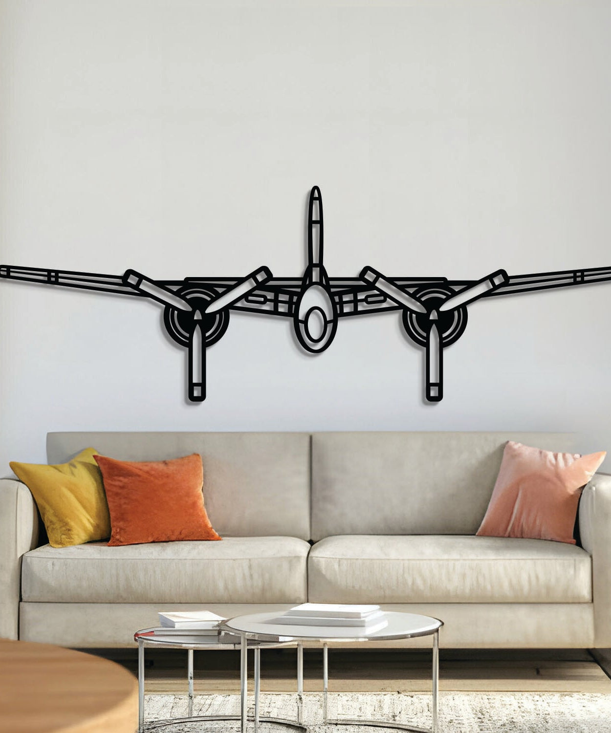F7F Tigercat Front Metall Flugzeug Wandkunst - NCP0558