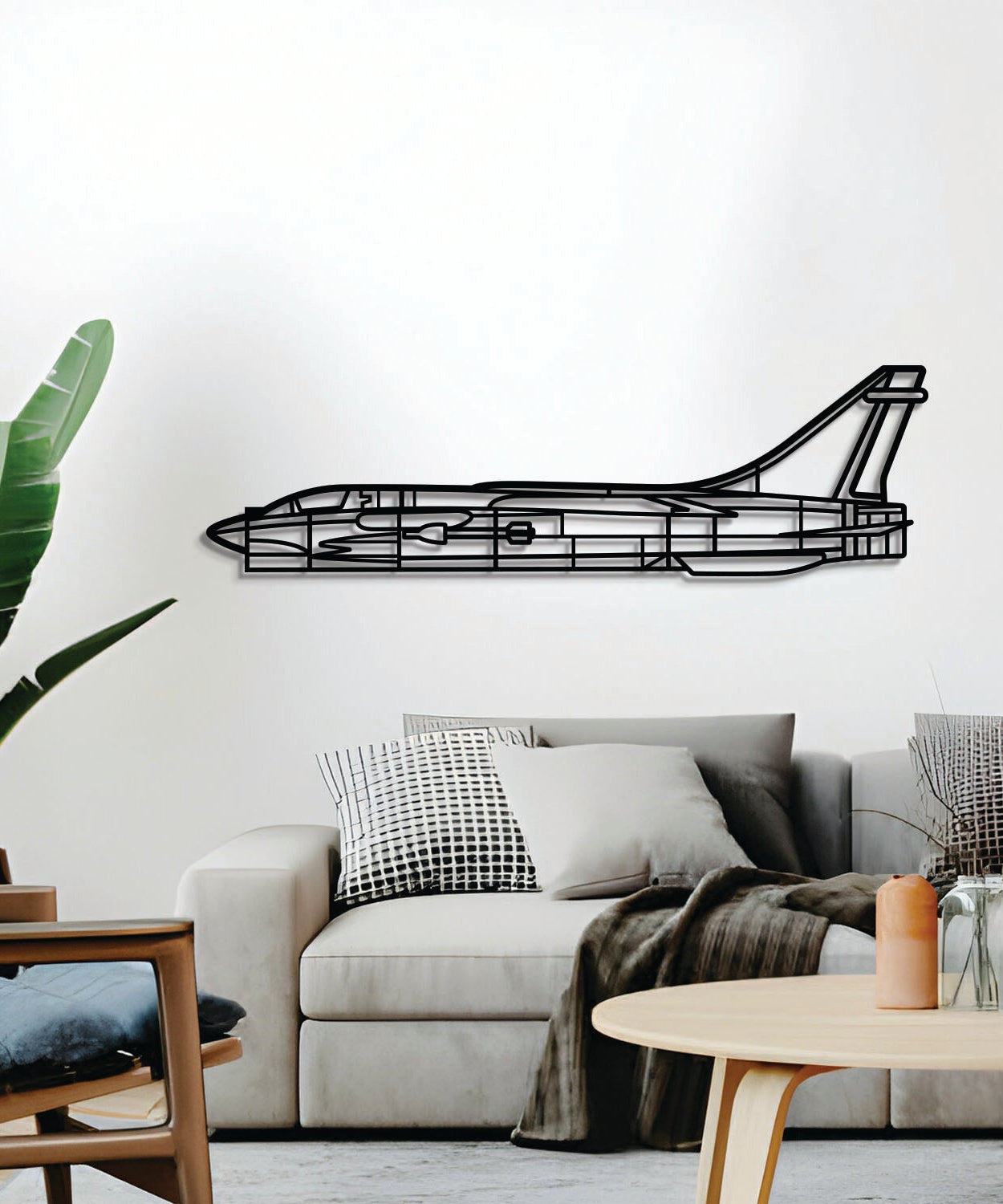 F-8 Crusader Metallflugzeug Wandkunst - NCP0559