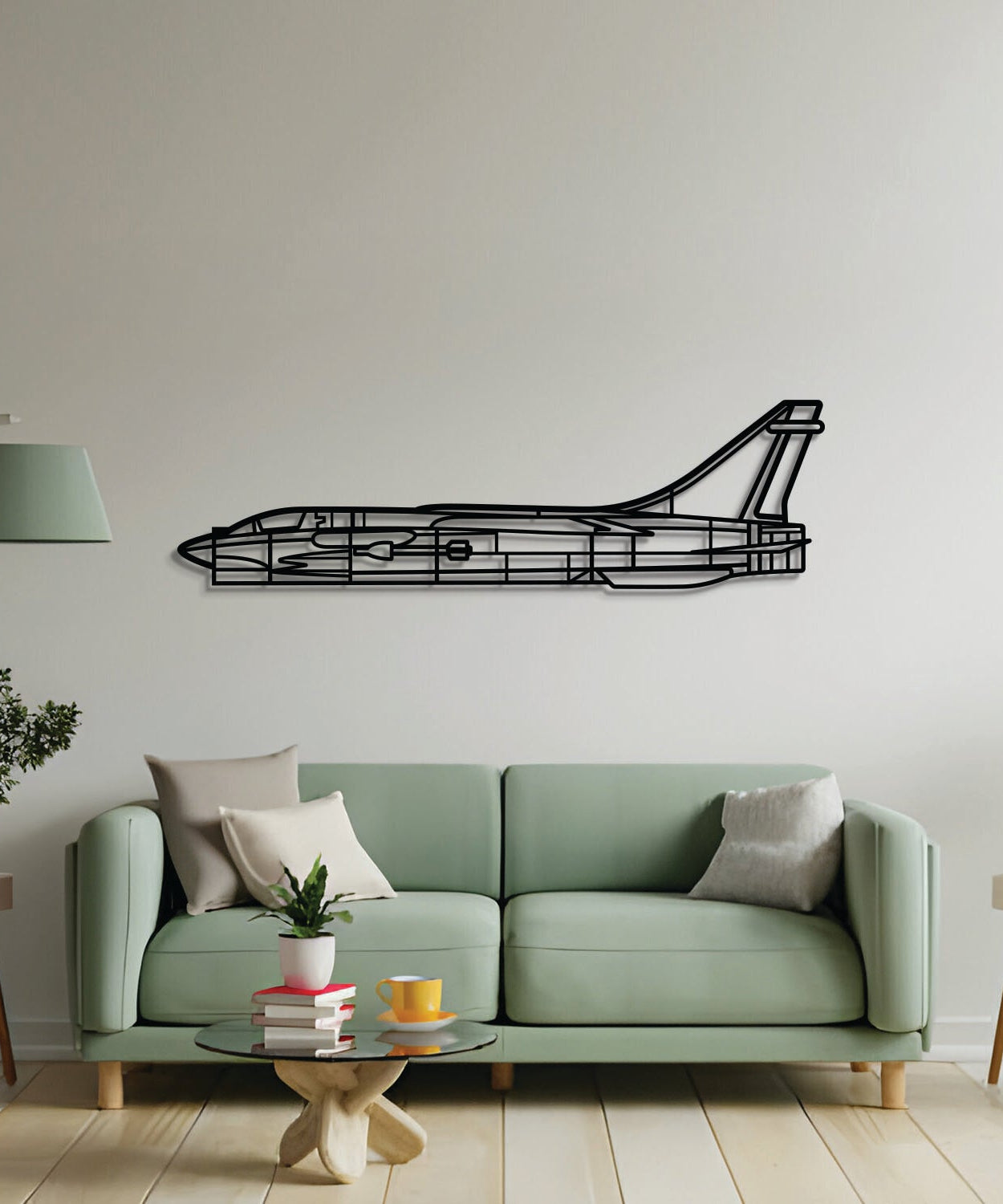 F-8 Crusader Metallflugzeug Wandkunst - NCP0559