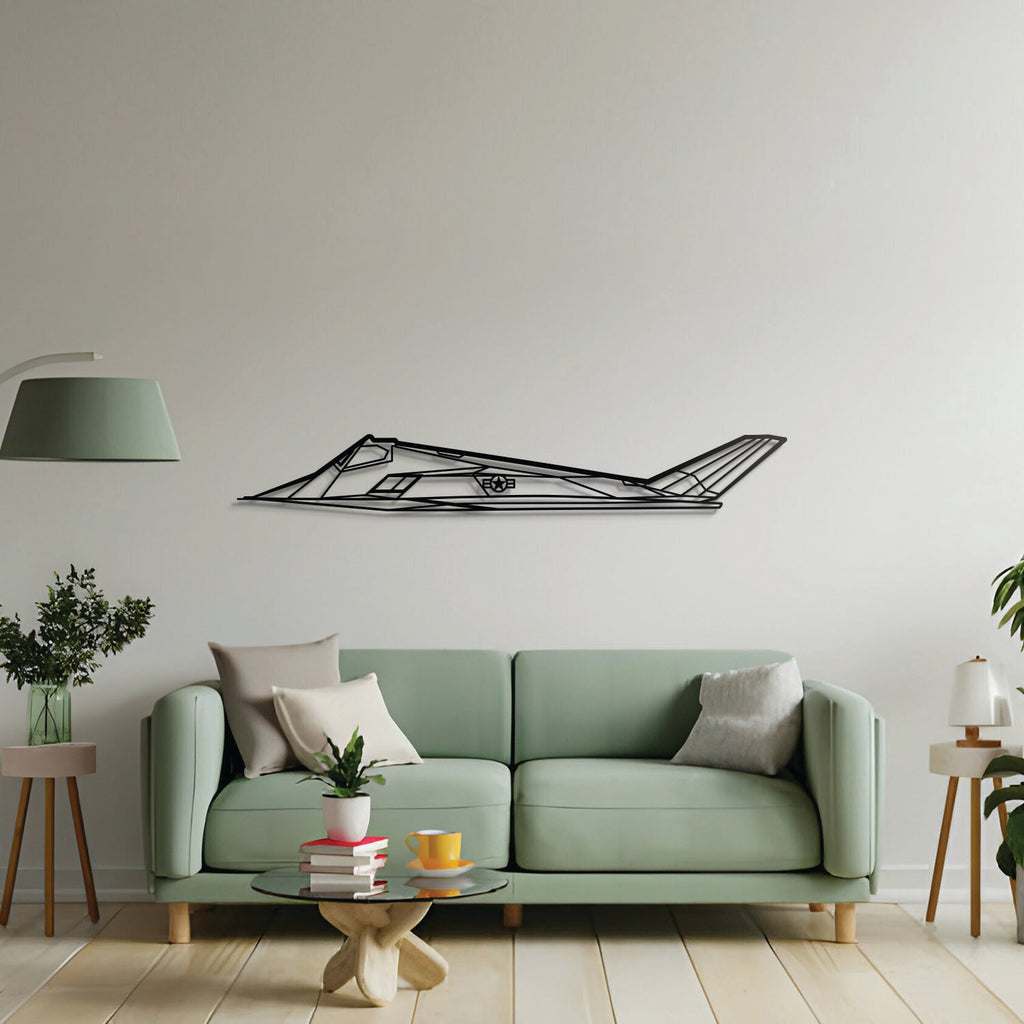 F-117 Nighthawk Metal Aircraft Wall Art - NCP0084