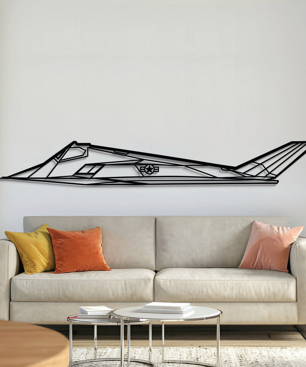 F-117 Nighthawk Metallflugzeug Wandkunst – NCP0084
