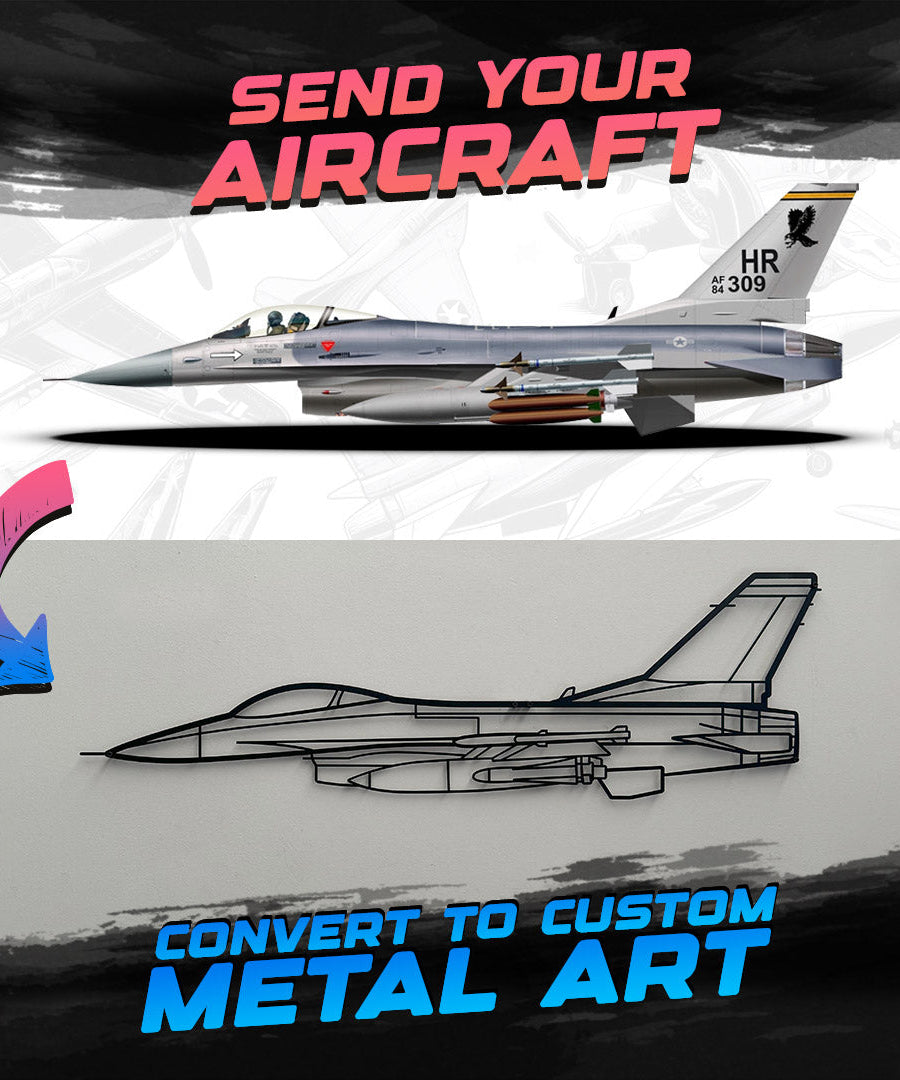 Ihre personalisierte Flugzeug-Metallwandkunst - NCP0201
