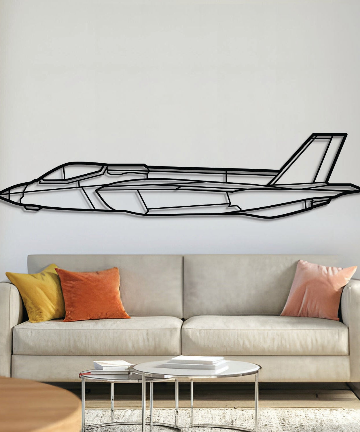 F35A Lightning II Metallflugzeug Wandkunst - NCP0081