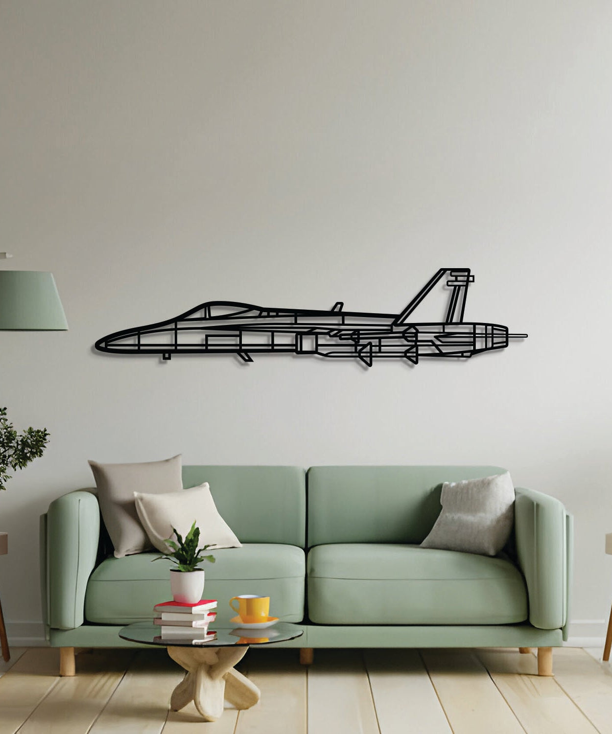 FA18-A Hornet Metall-Wandbild Flugzeug - NCP0563