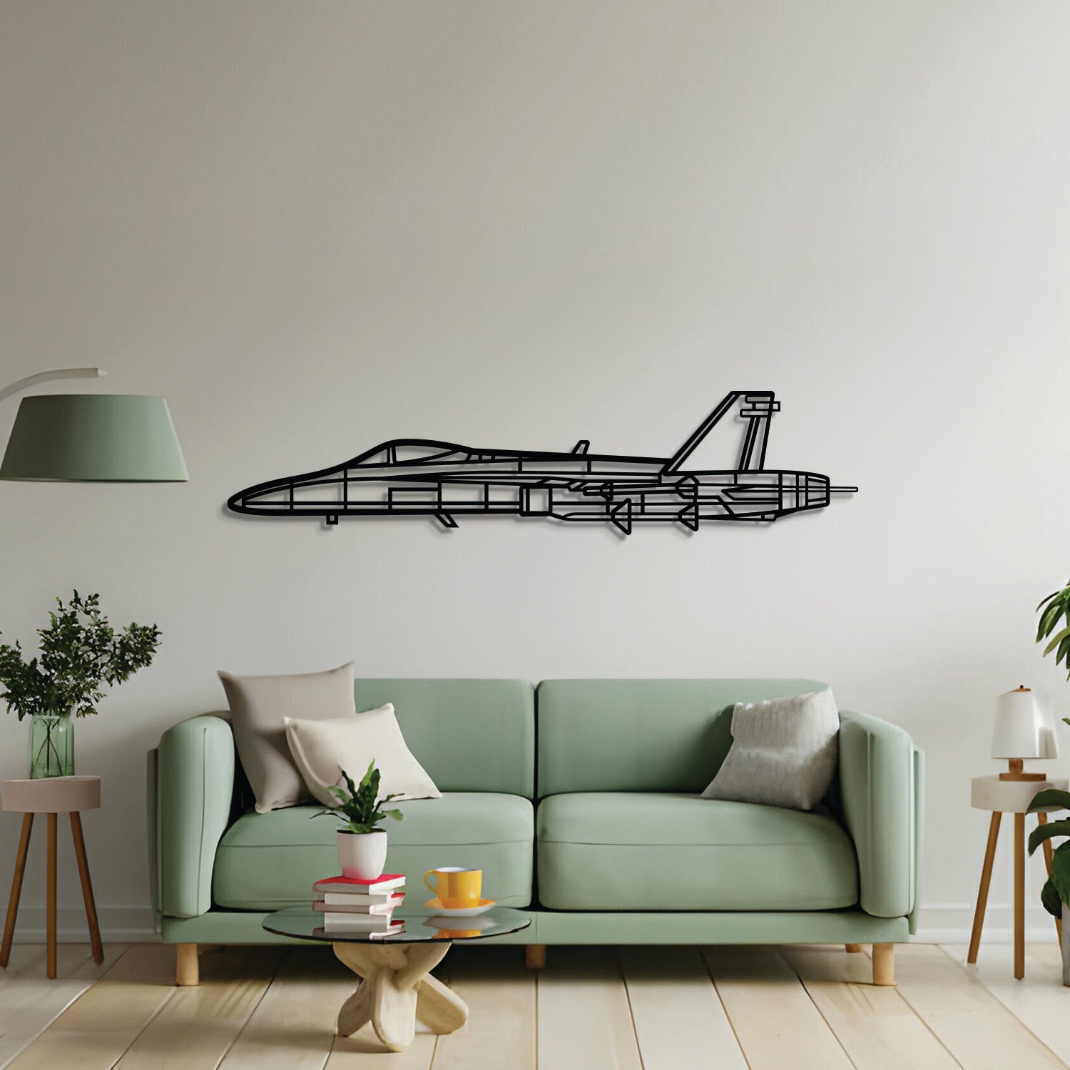 FA18-A Hornet Metall-Wandbild Flugzeug - NCP0563