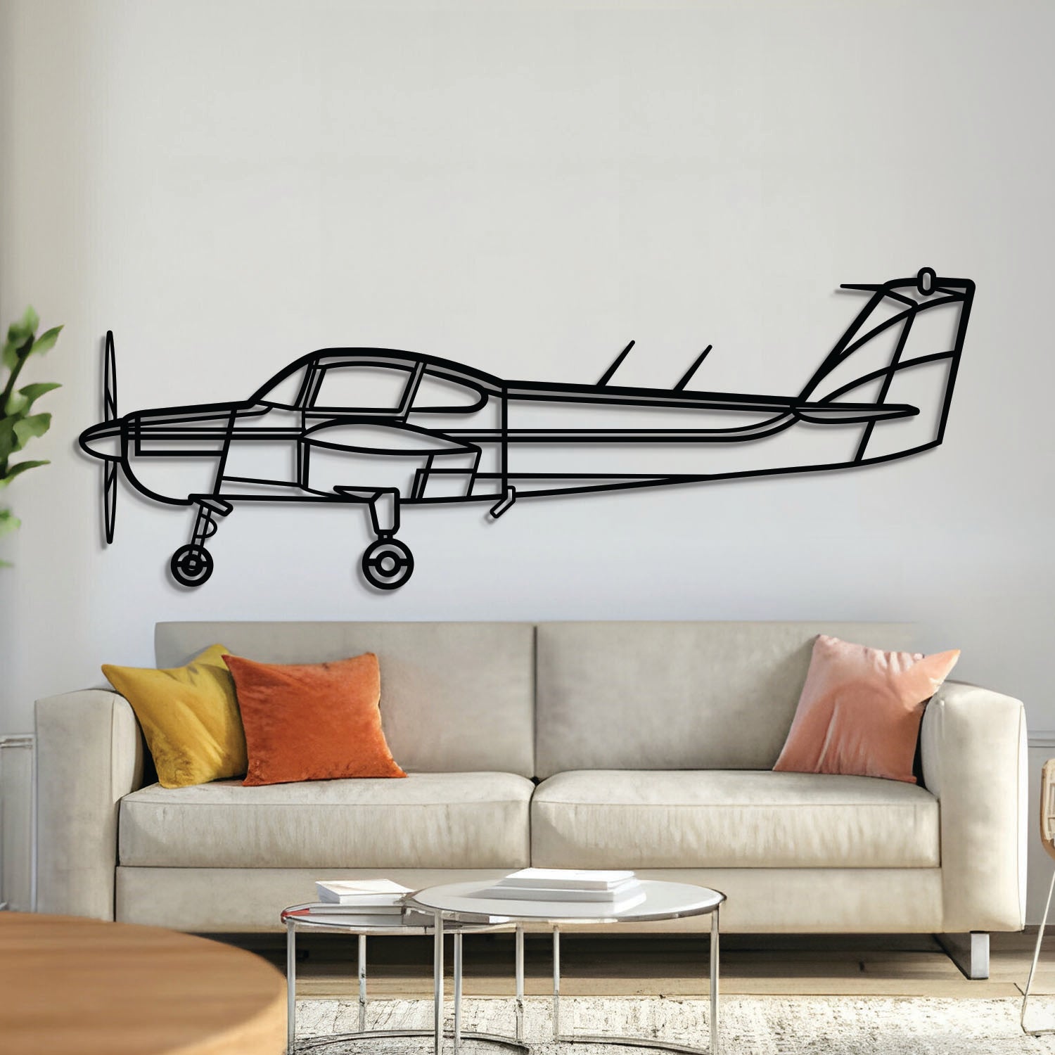 FA-200 Metallflugzeug Wandbild - NCP0564
