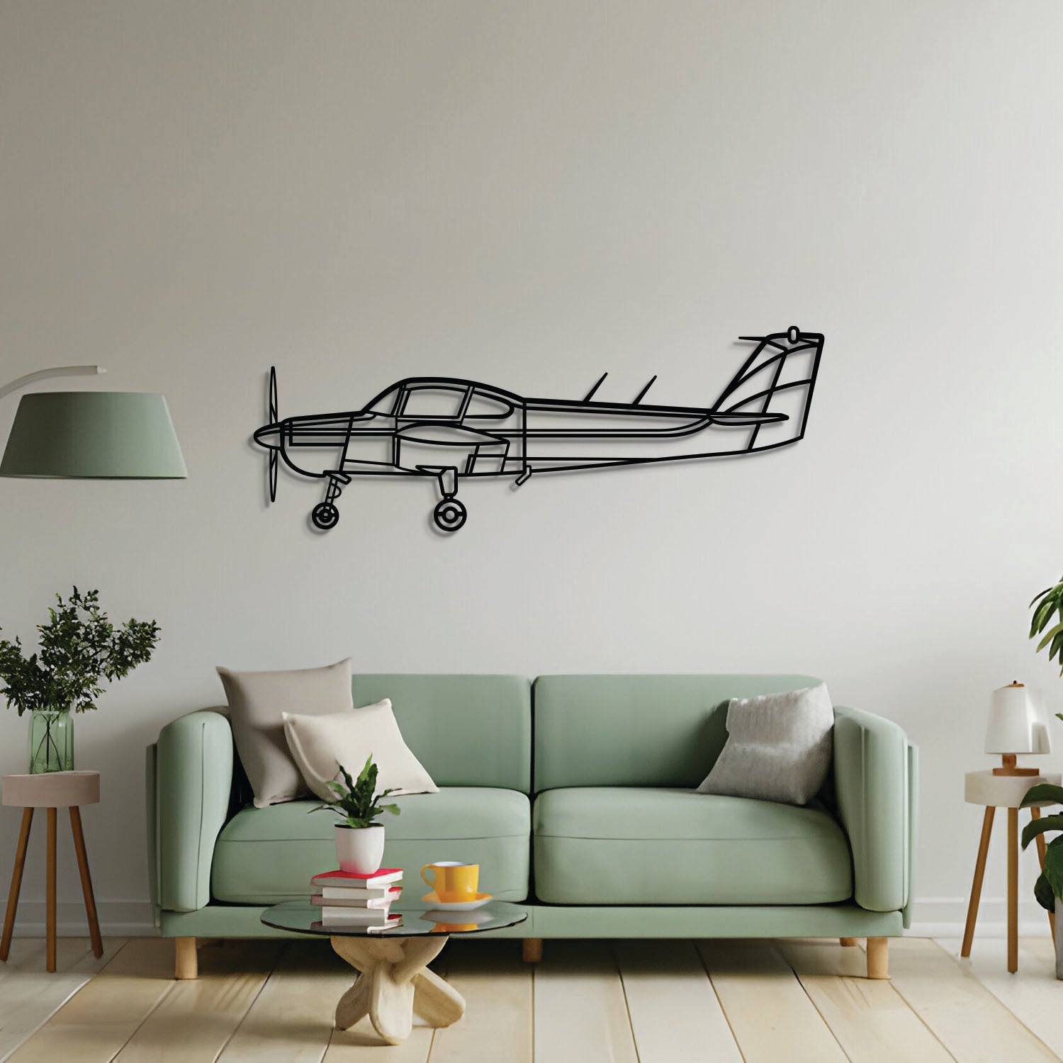 FA-200 Metallflugzeug Wandbild - NCP0564