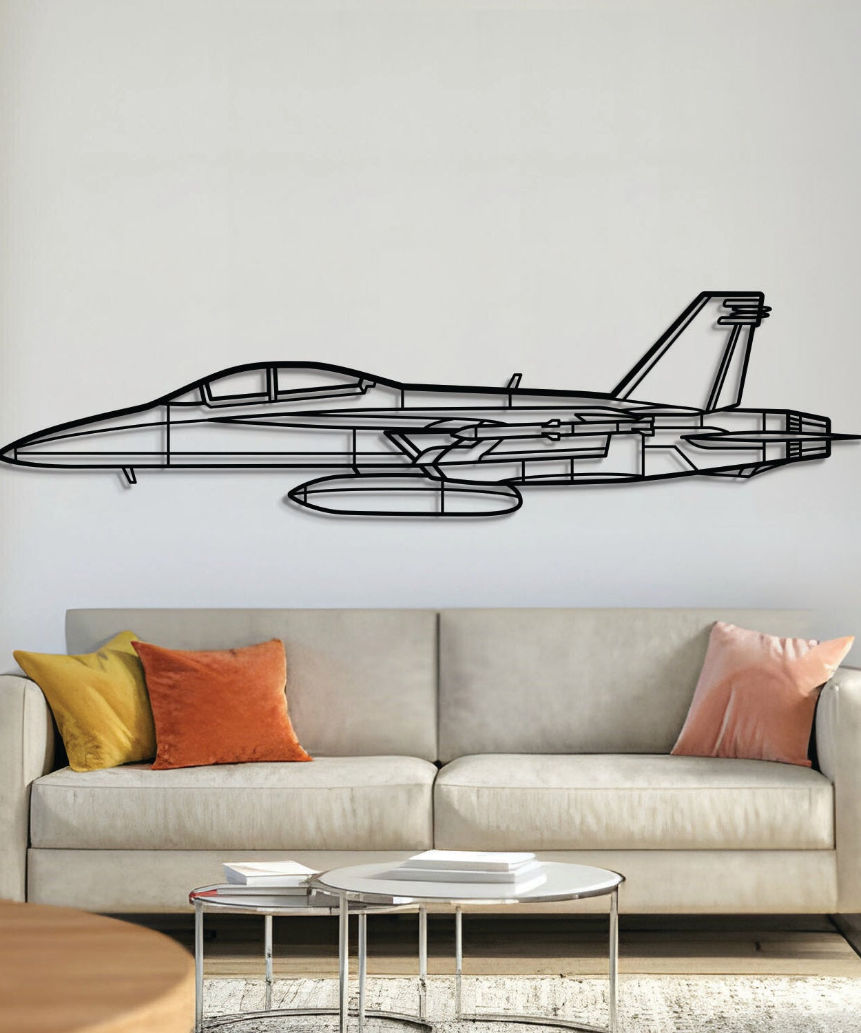F/A-18F Super Hornet Wandkunst aus Metall – NCP0085