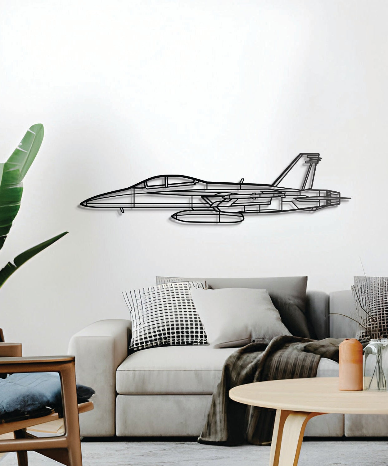 F/A-18F Super Hornet Wandkunst aus Metall – NCP0085