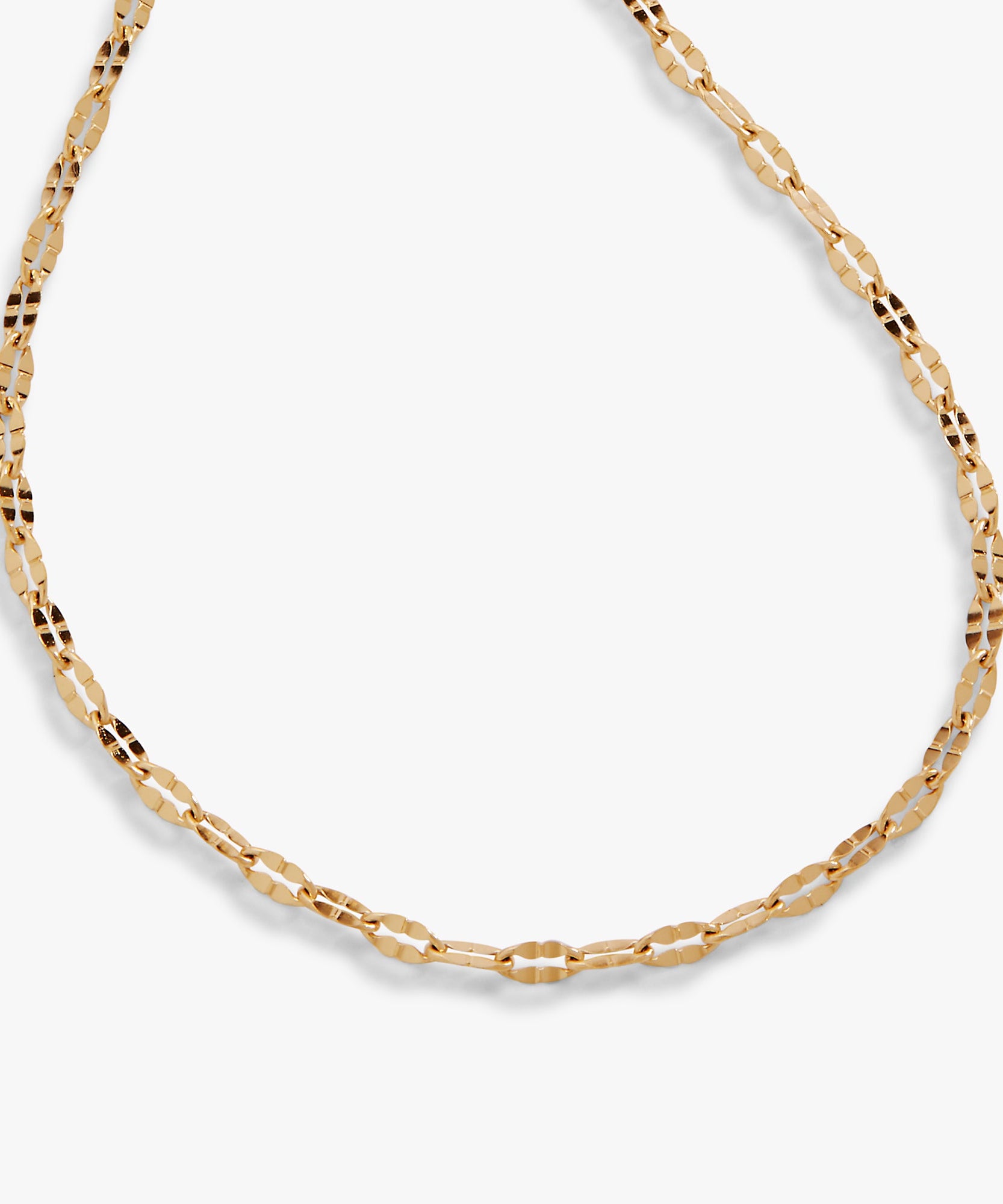 Multi Faceted Chain Anklet