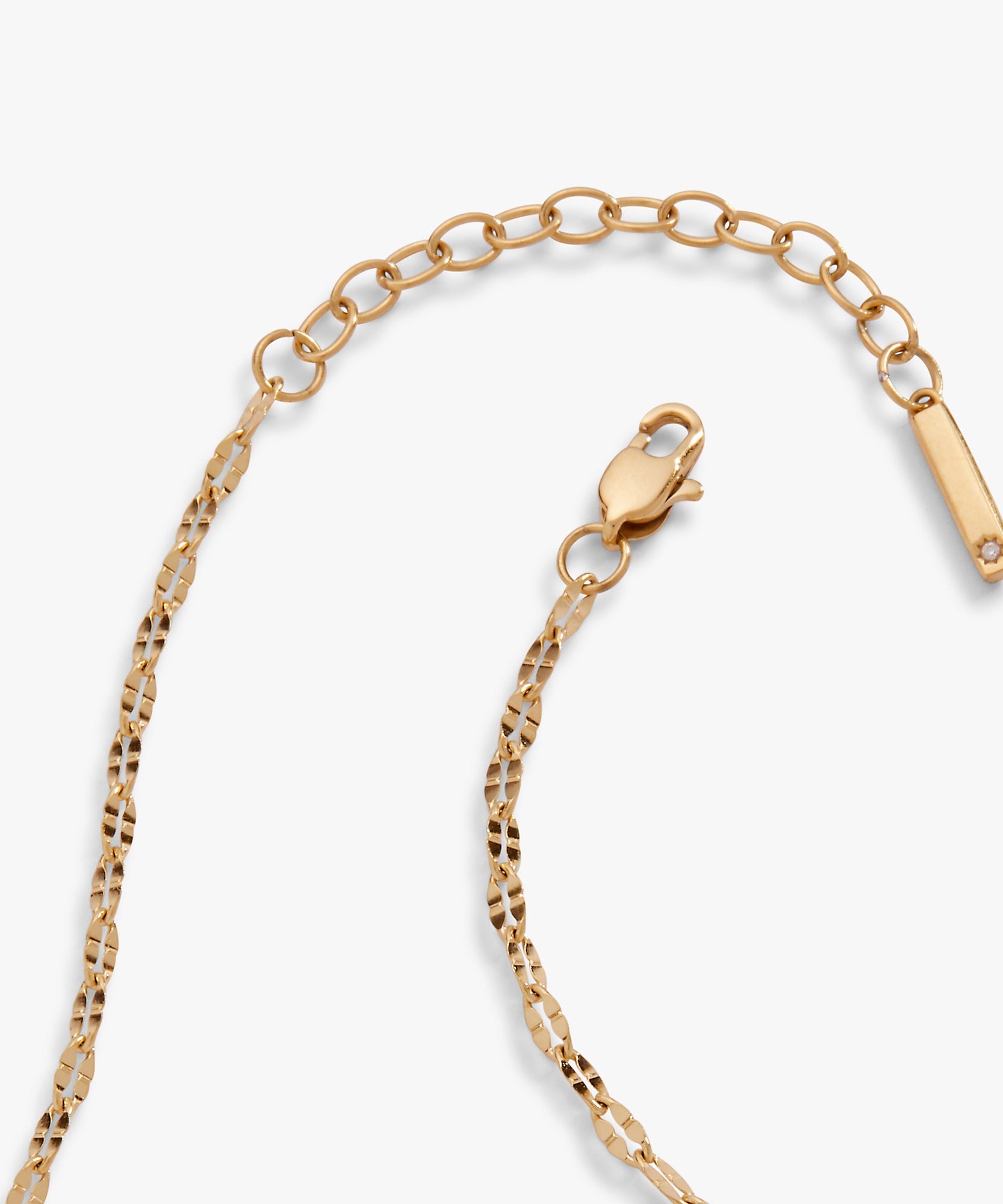 Multi Faceted Chain Anklet