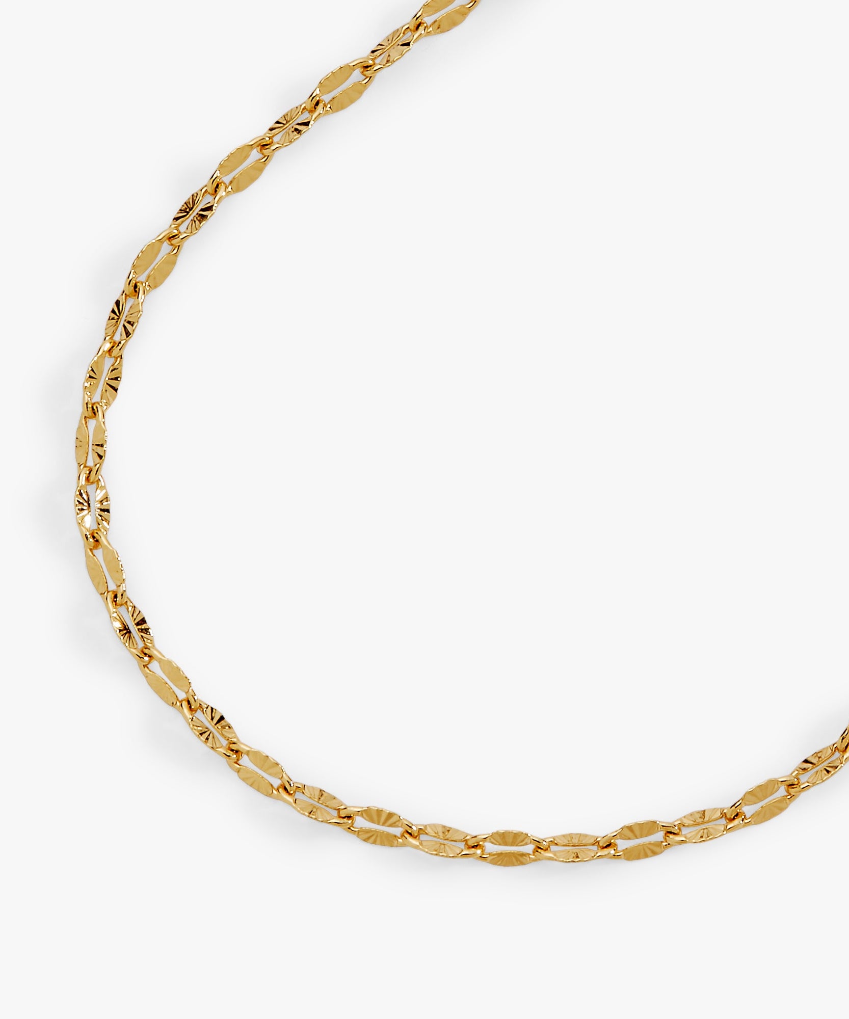 Multi Faceted Chain Bracelet
