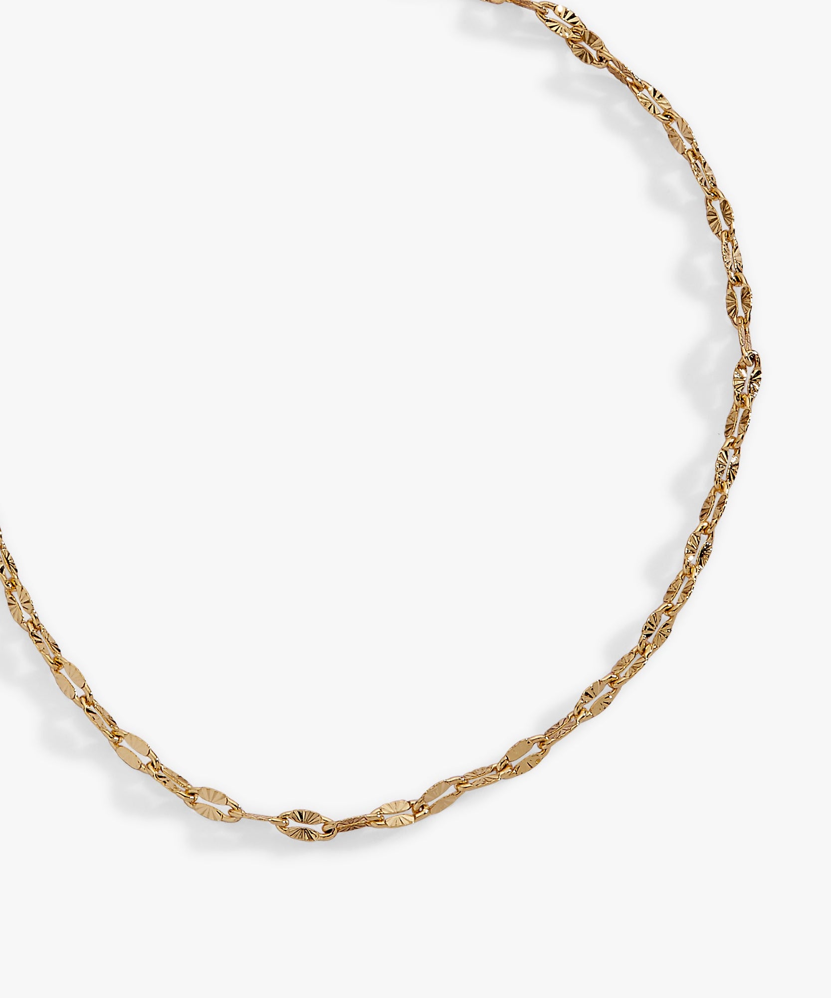 Multi Faceted Chain Necklace