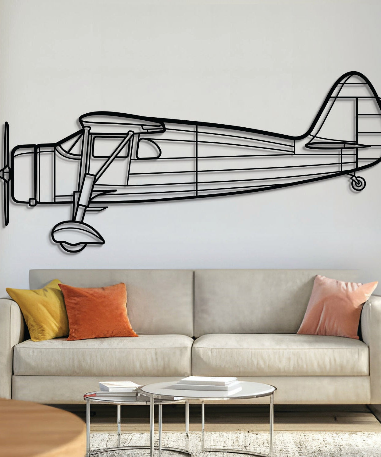 F24G 1937 Metallflugzeug Wandkunst - NCP0326