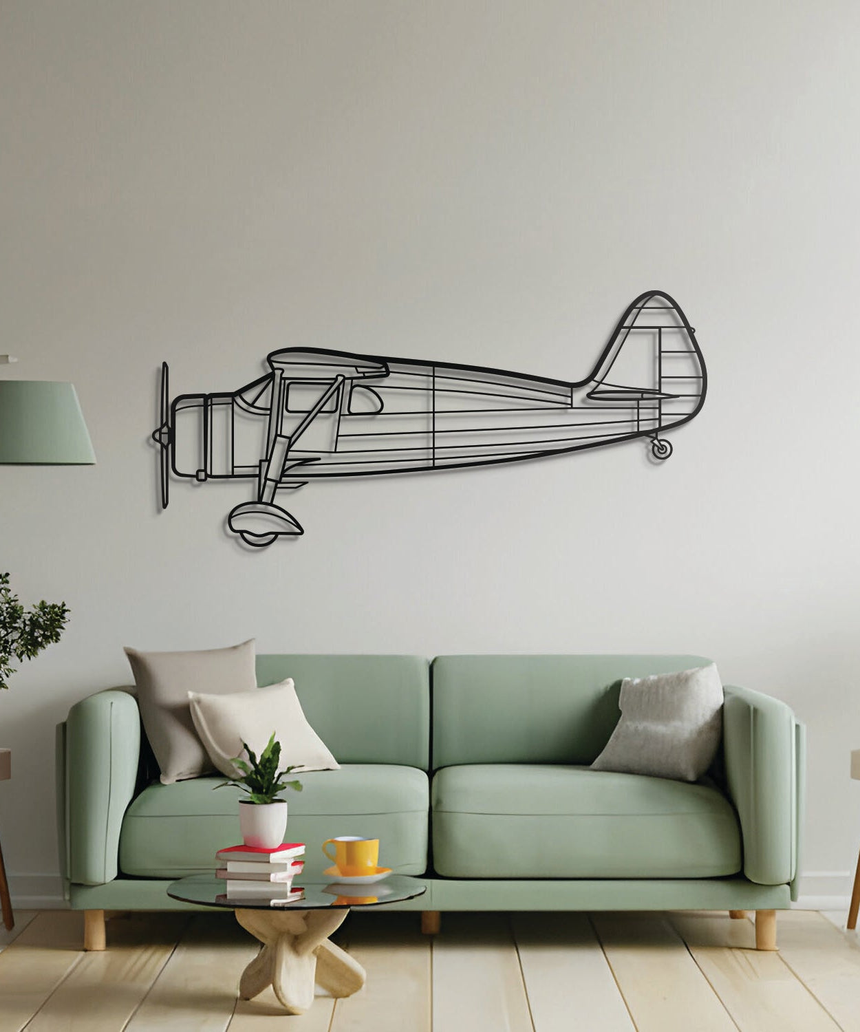 F24G 1937 Metallflugzeug Wandkunst - NCP0326
