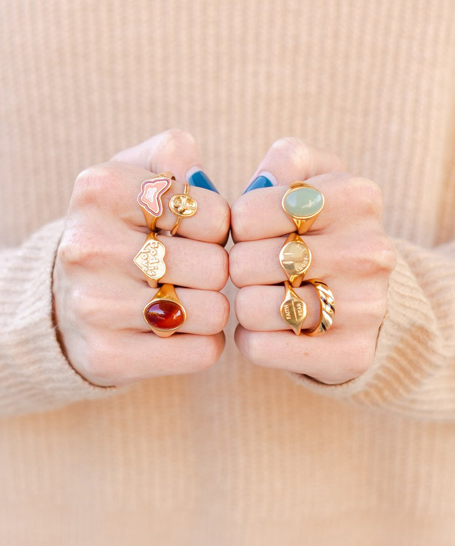Faith Over Fear Ring