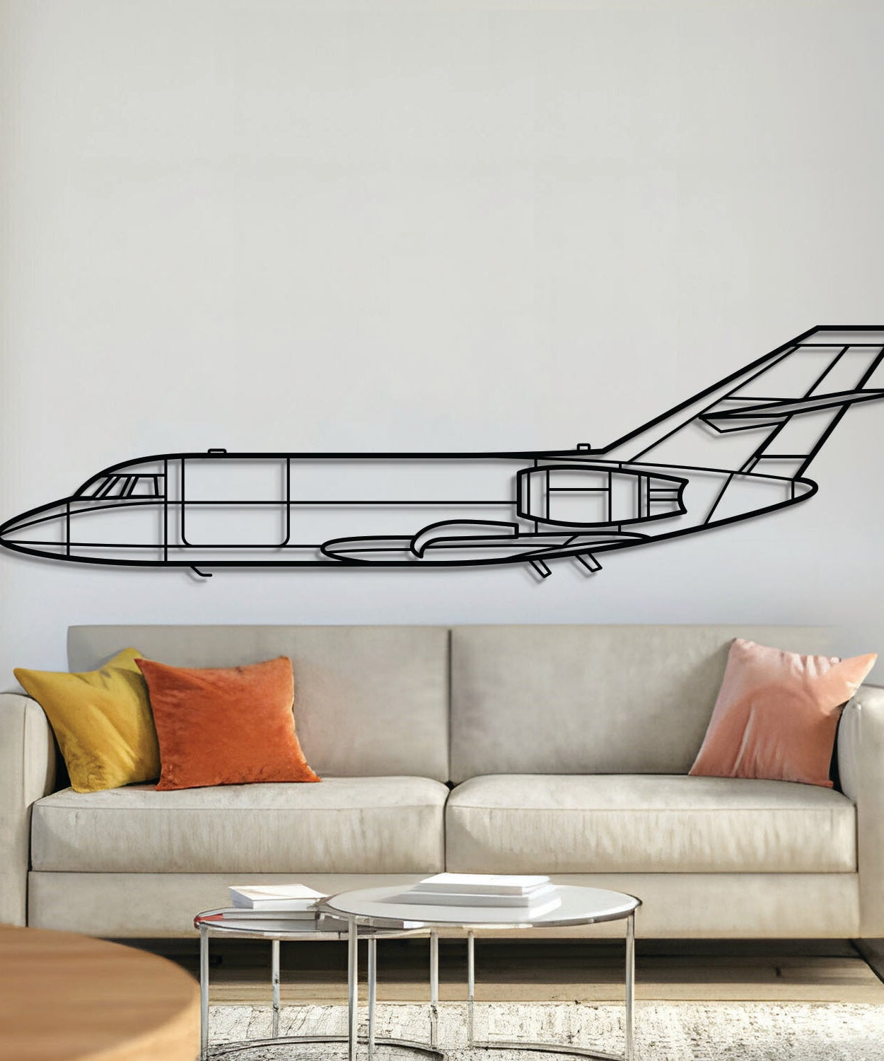 Falcon 20 Metallflugzeug Wandbild - NCP0477