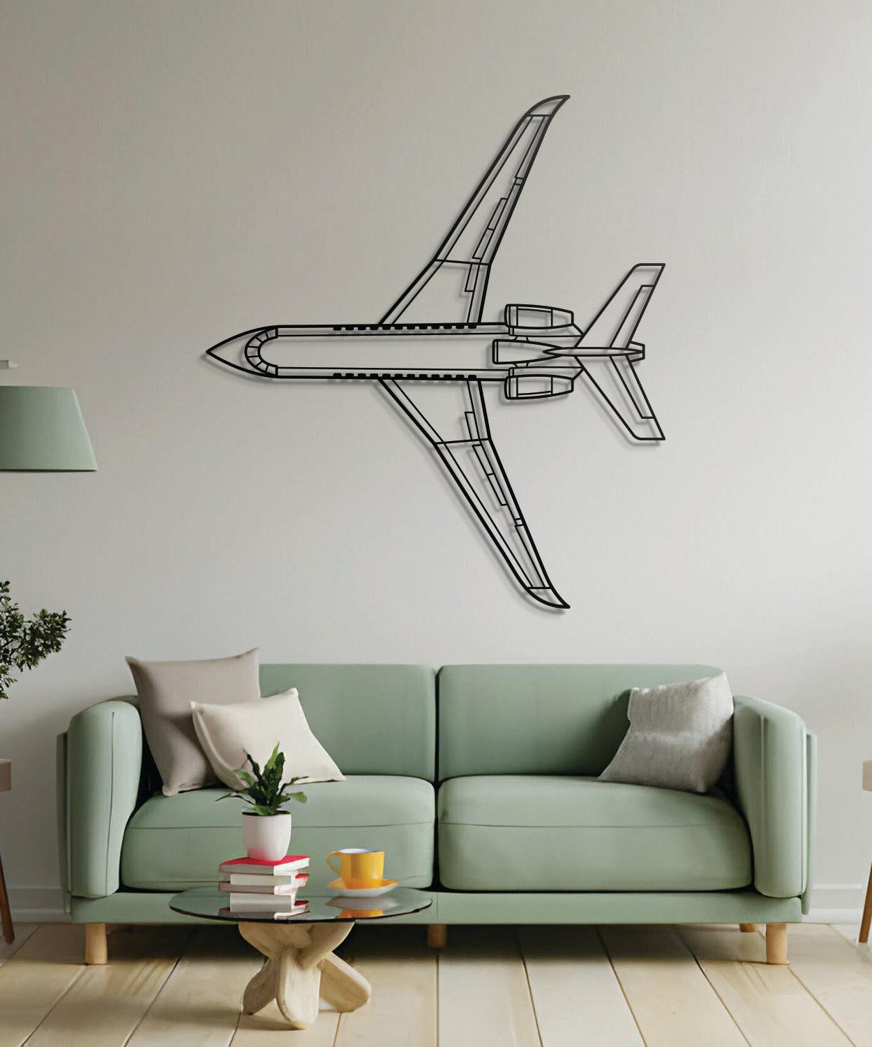 Falcon 900EX Wandkunst aus Metall – NCP0379