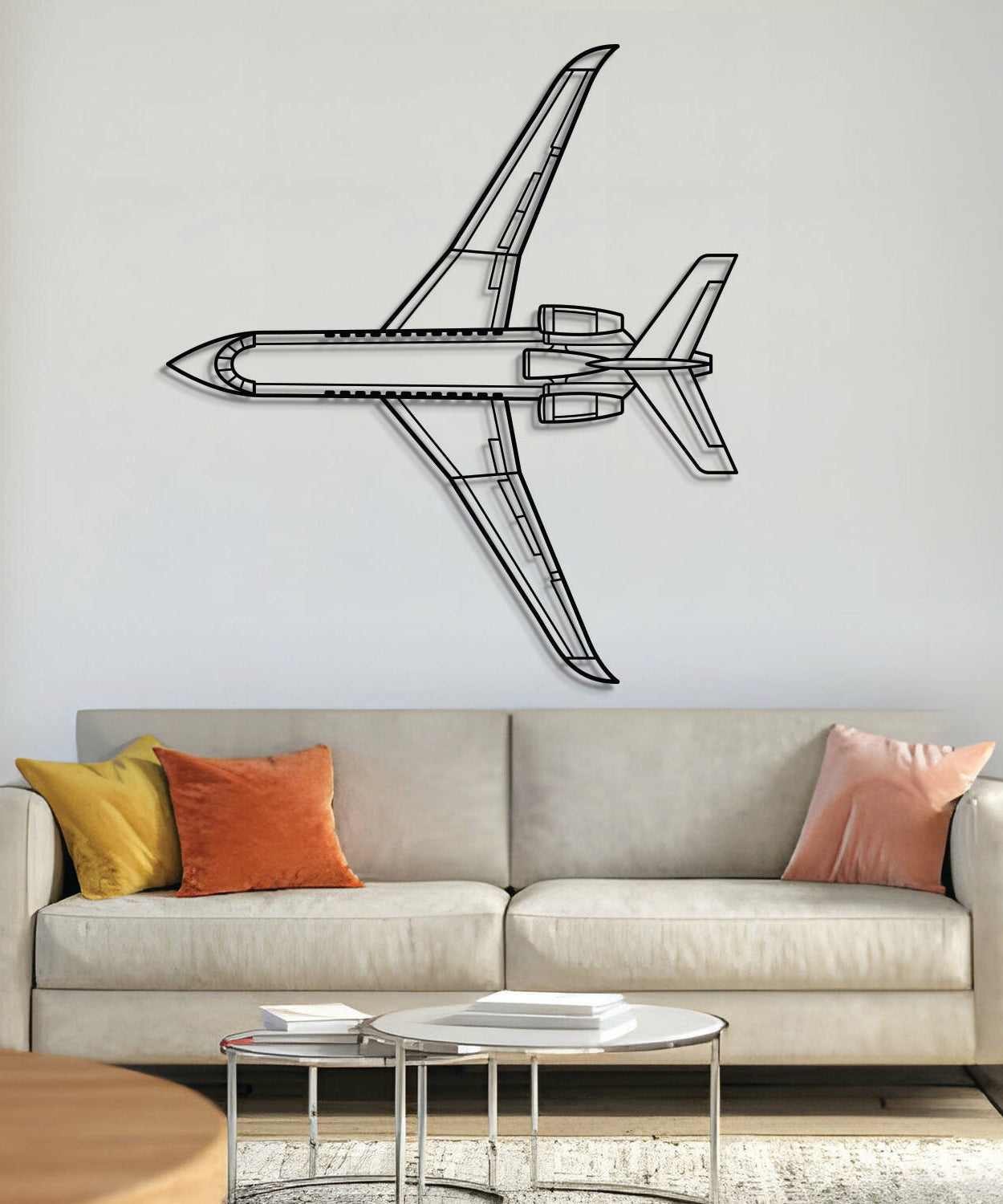 Falcon 900EX Wandkunst aus Metall – NCP0379
