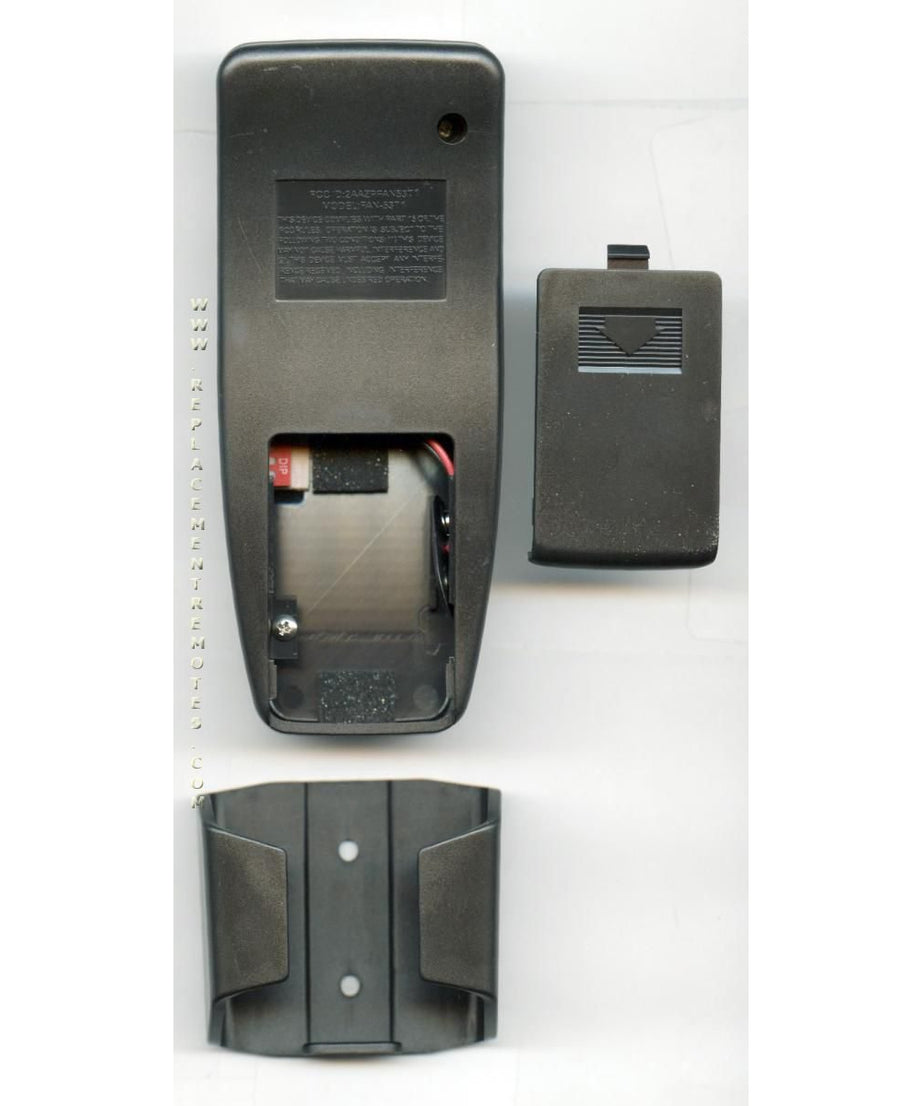 Anderic FAN53TB (315 MHz) Replacement Ceiling Fan Remote Control | FAN53T, FAN-53T | Black