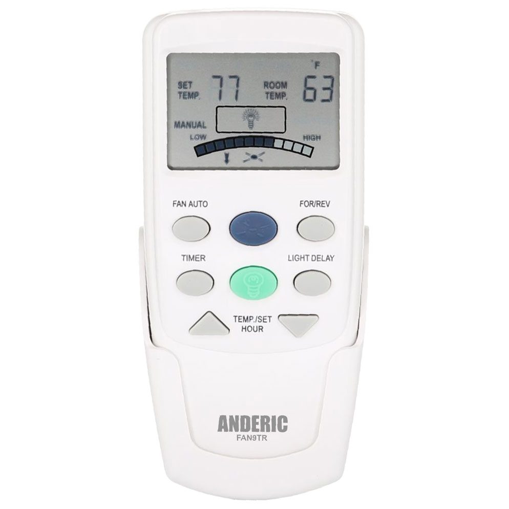 Substitute for Hampton Bay FAN25T Thermostatic Ceiling Fan Remote Control [FAN9TR]
