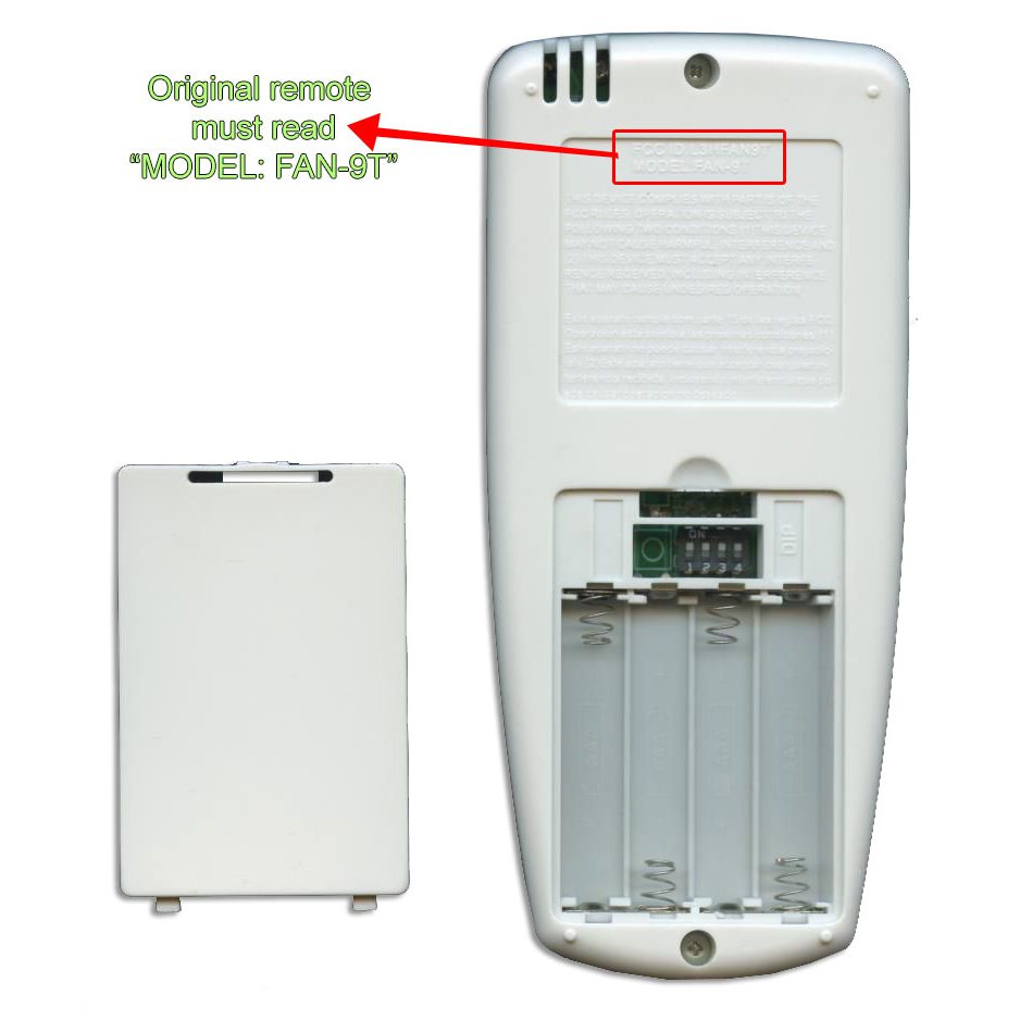 Anderic FAN9TR Replacement Thermostatic Ceiling Fan Remote Control with Reverse Key for Hampton Bay | L3HFAN9T, FAN-9T