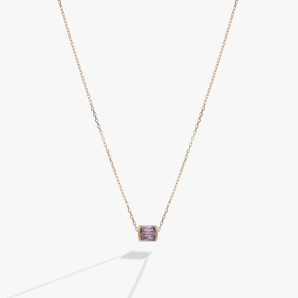 February Birthstone Precious Pendant Necklace