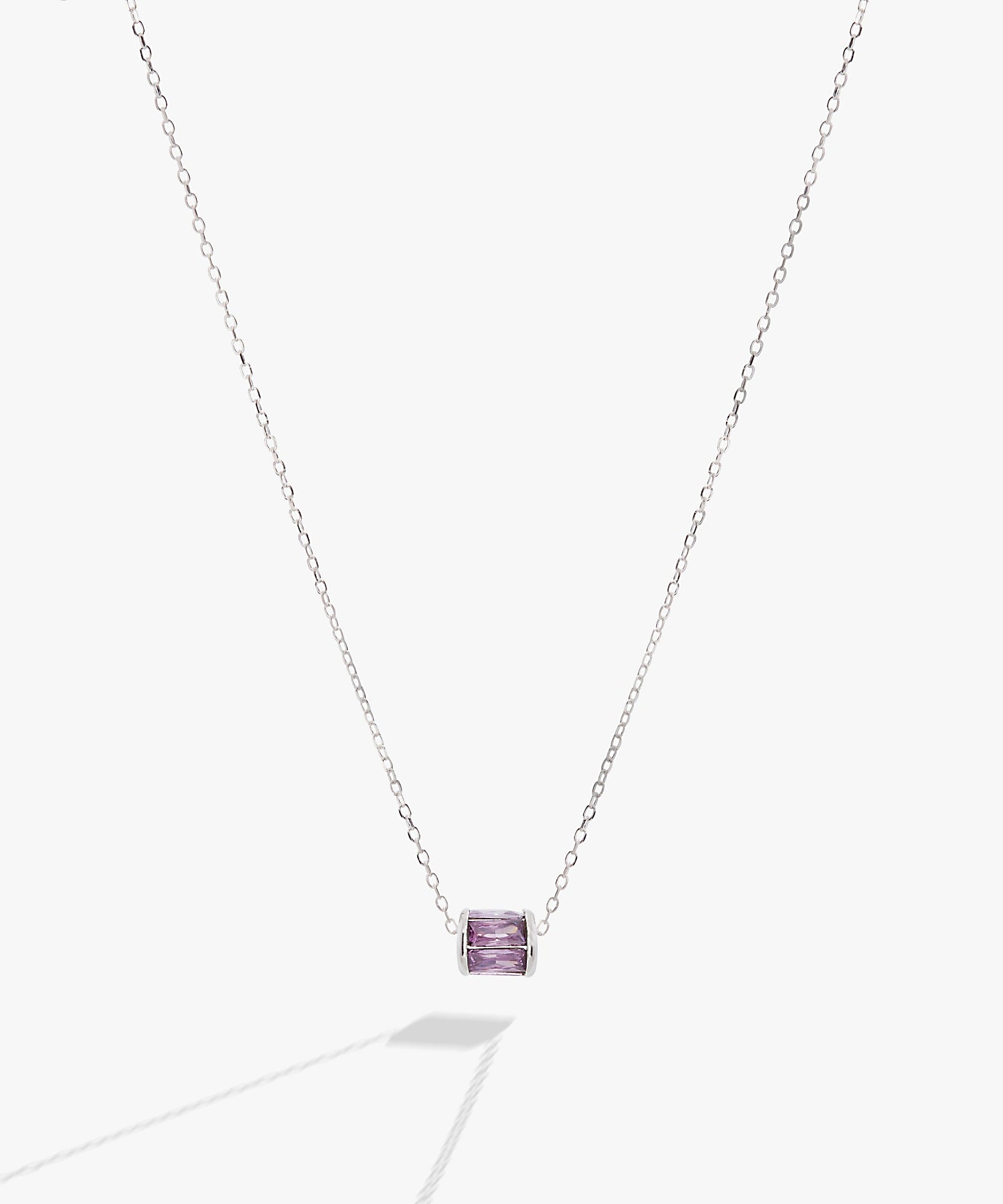 February Birthstone Precious Pendant Necklace