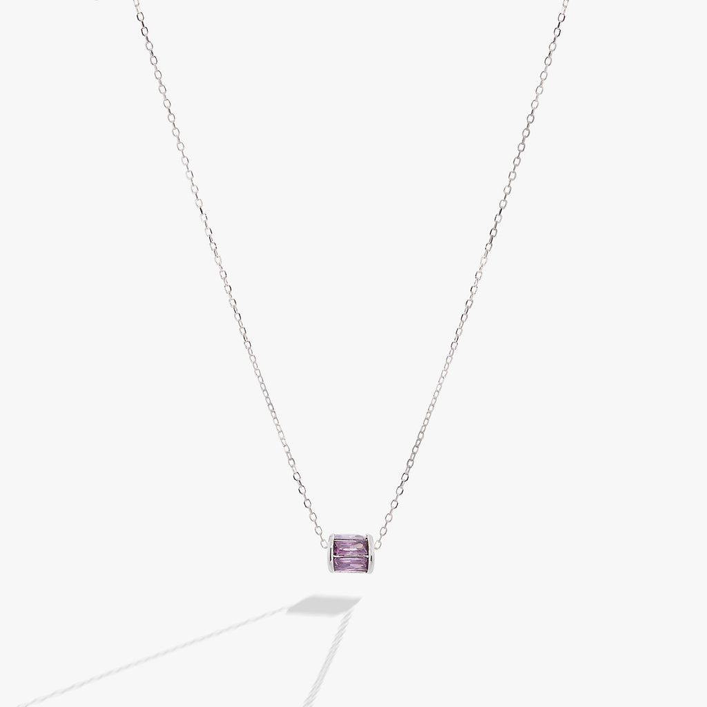 February Birthstone Precious Pendant Necklace