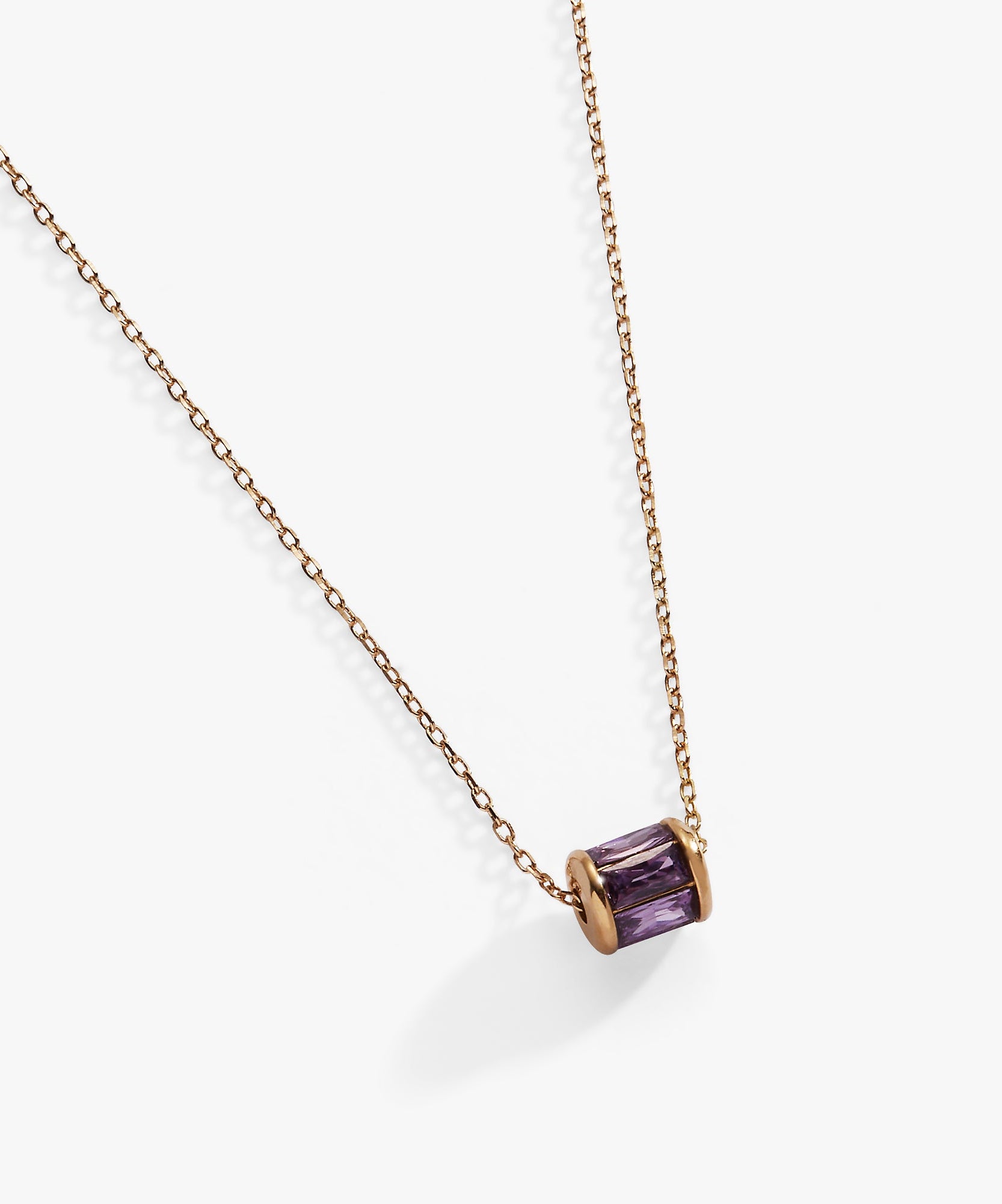 February Birthstone Precious Pendant Necklace