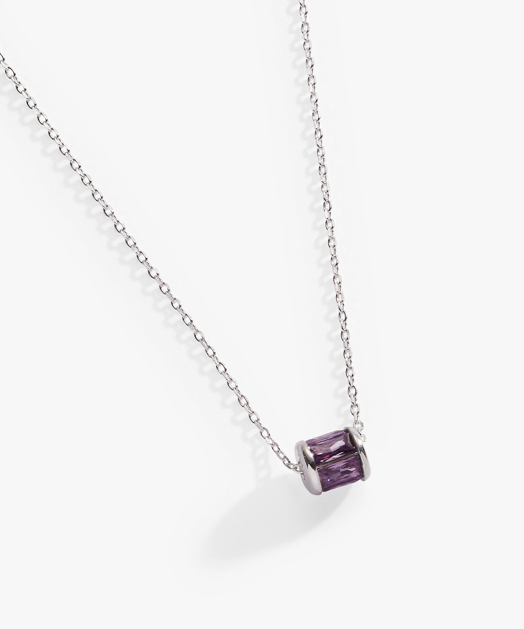 February Birthstone Precious Pendant Necklace