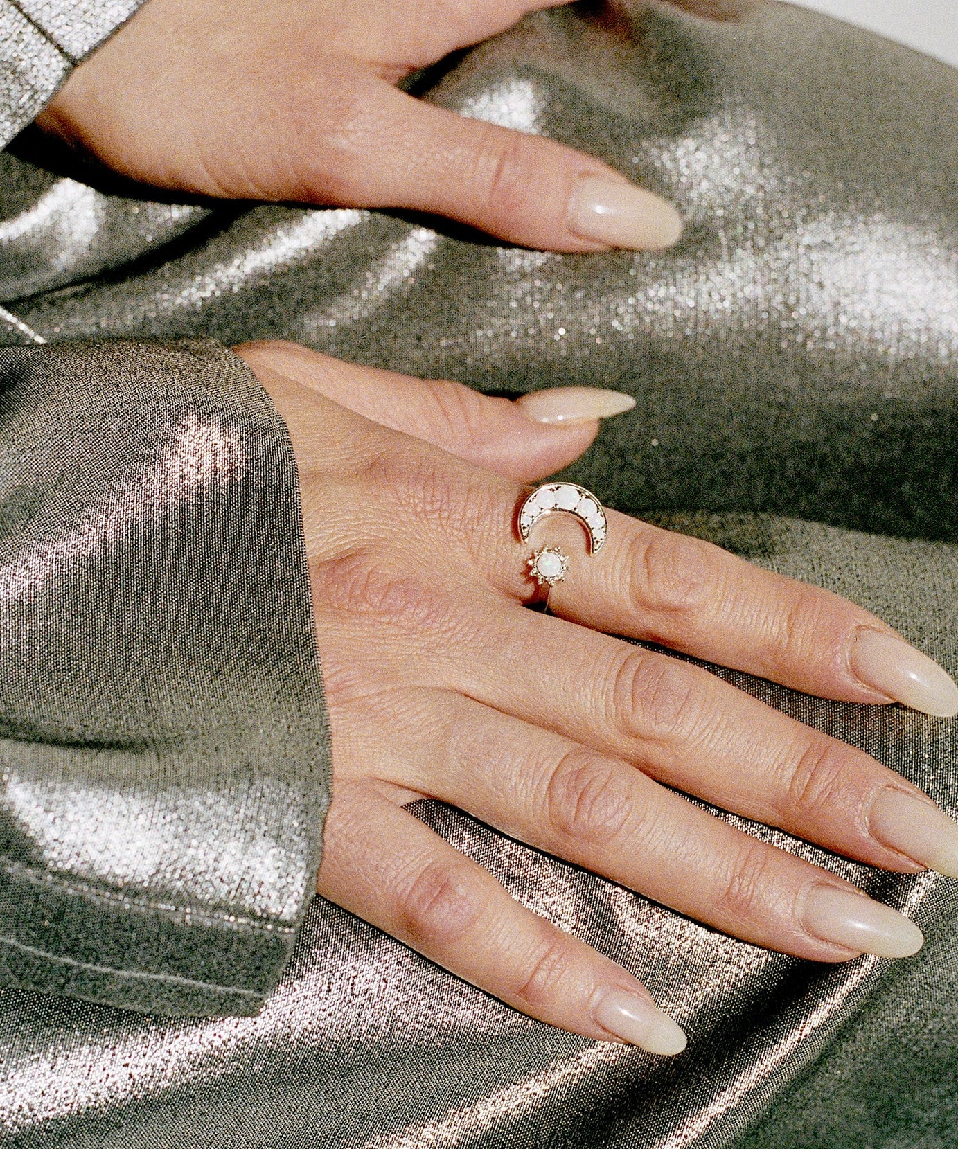 Moon + Sun Opal Ring