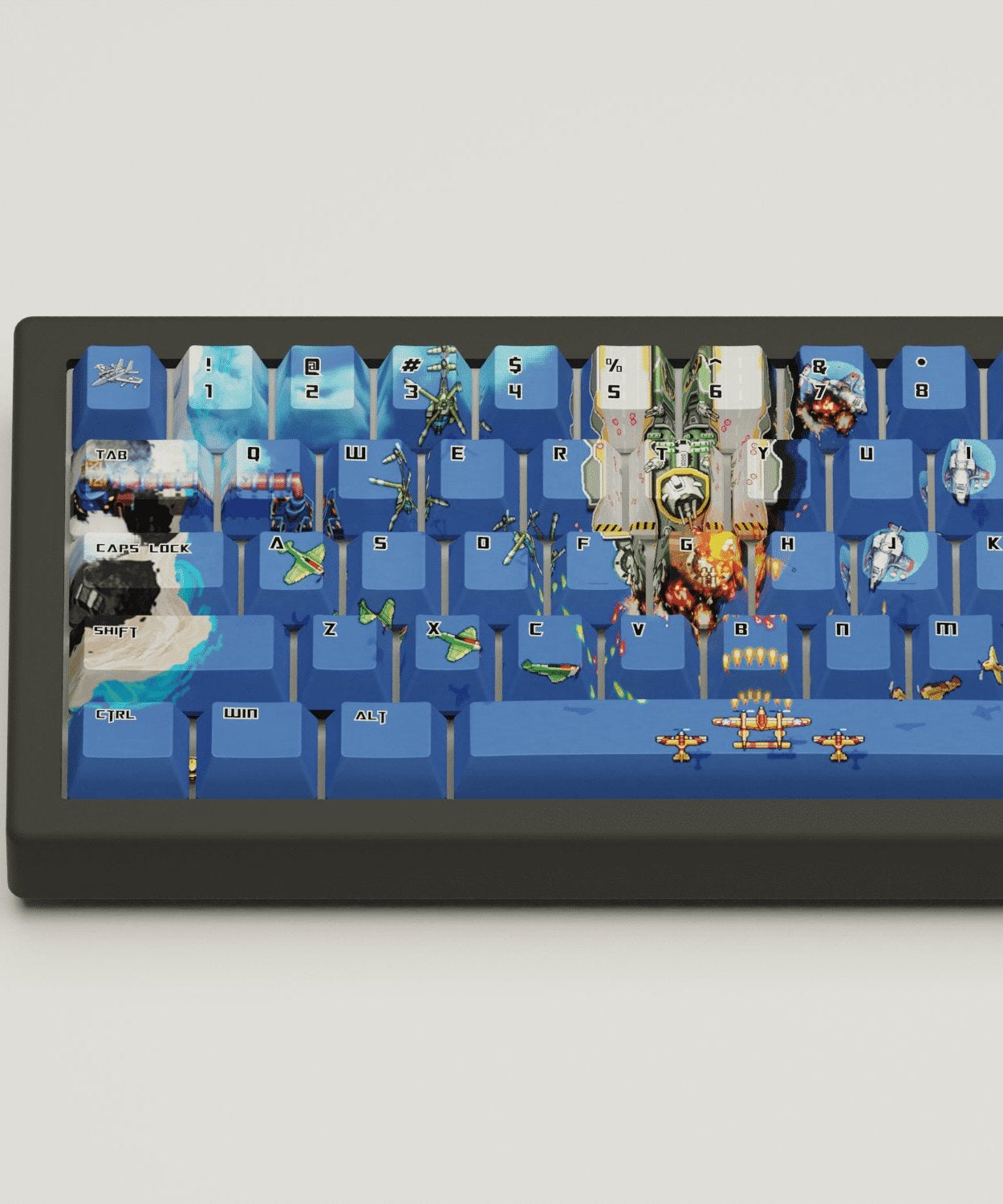 Fighter Arcade Design Keycaps and Mechanical Keyboard