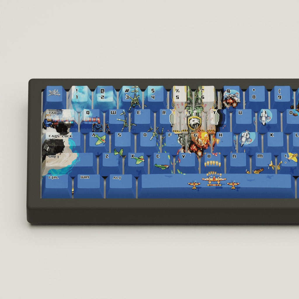 Fighter Arcade Design Keycaps and Mechanical Keyboard