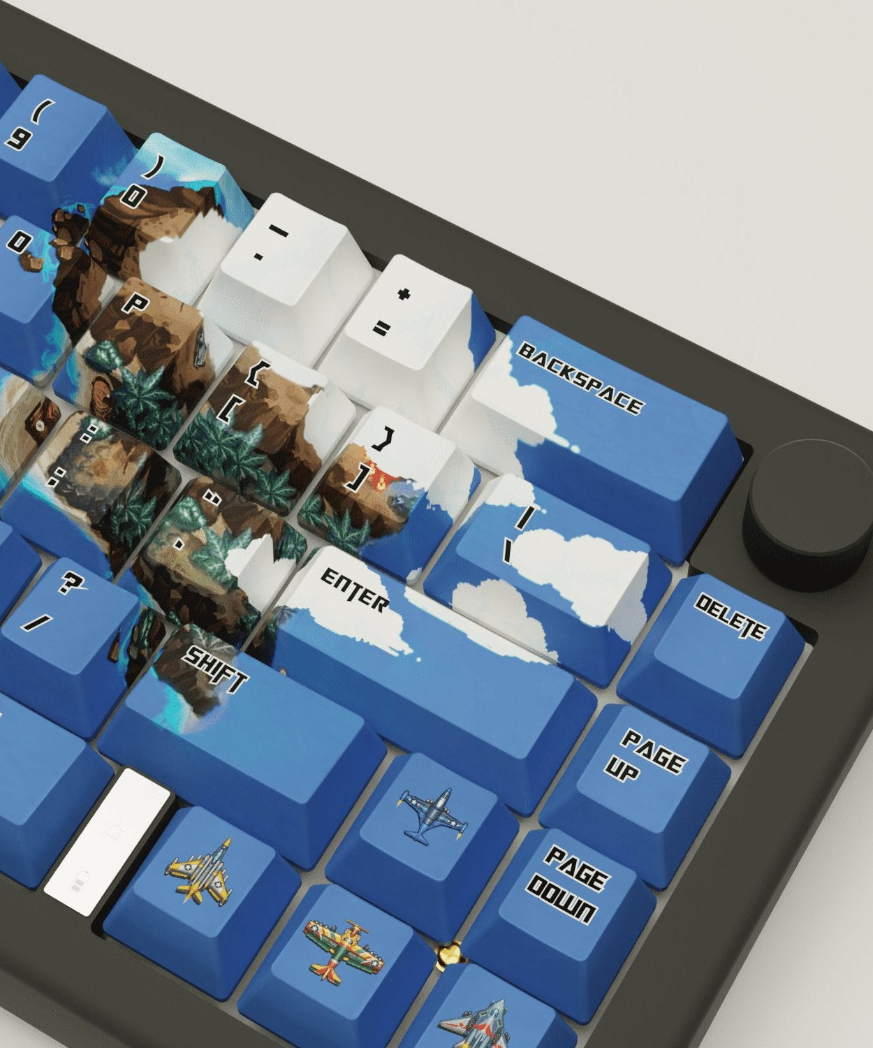 Fighter Arcade Design Keycaps and Mechanical Keyboard