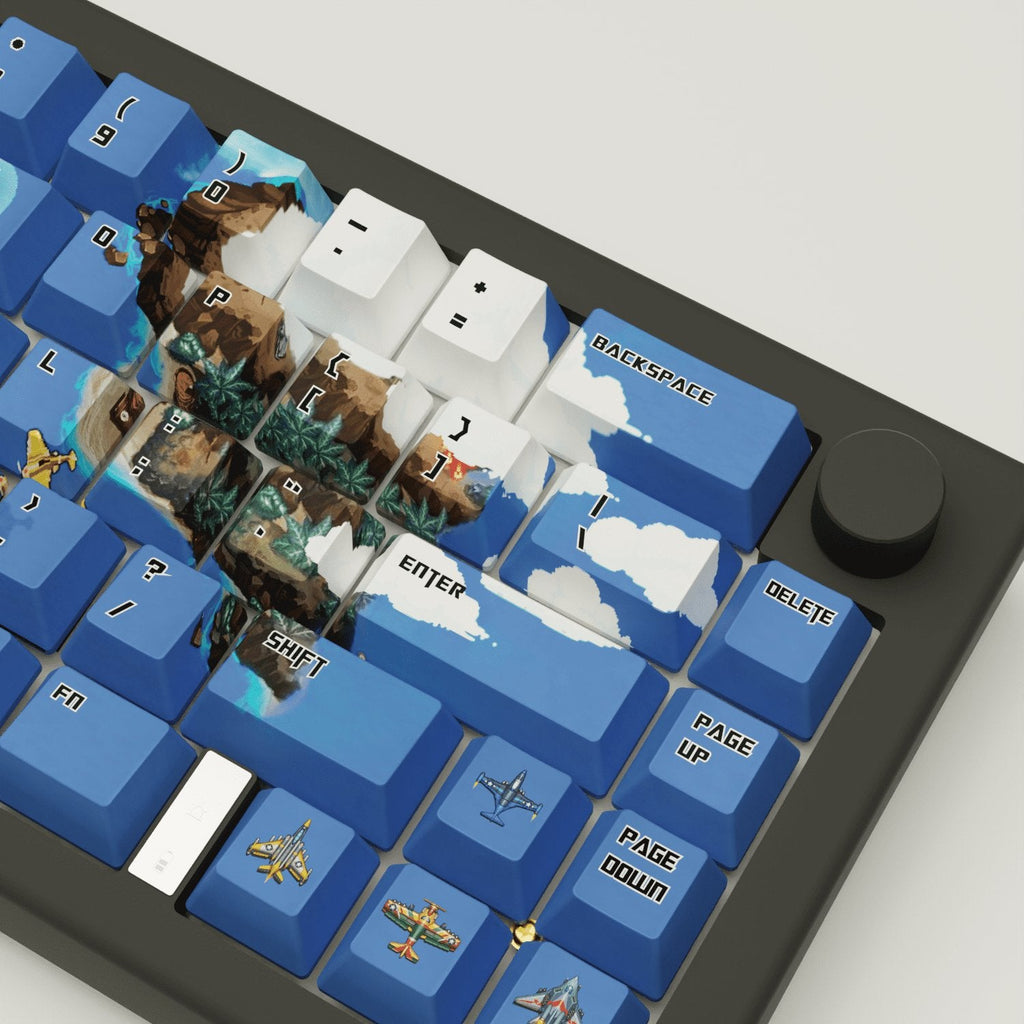 Fighter Arcade Design Keycaps and Mechanical Keyboard