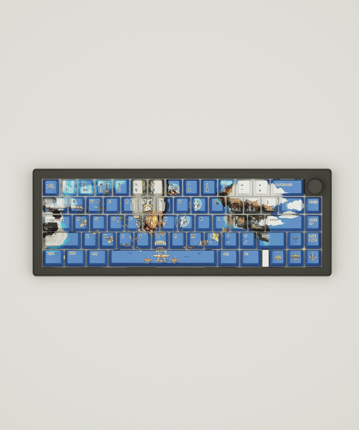 Fighter Arcade Design Keycaps and Mechanical Keyboard