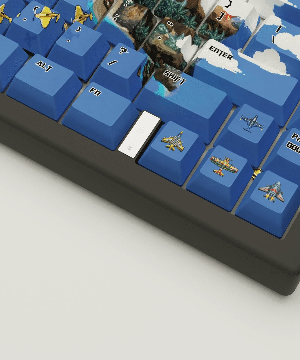 Fighter Arcade Design Keycaps and Mechanical Keyboard
